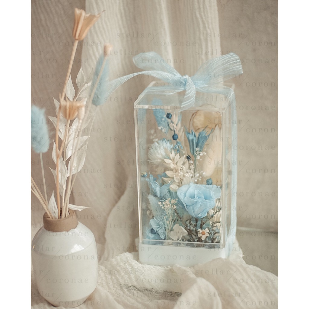 StellarCoronae - Flower Block Seri Colourful | Bunga Kering | Hiasan Bunga | Hadiah | Kado | Kado Hari Ibu | Mother's D