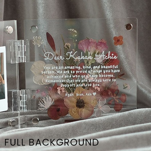 StellarCoronae - Pristine Book Regular 15x15cm | Book Frame | Frame Foto | Hadiah | Kado | Kado Hari Ibu | Mother's Day Gift