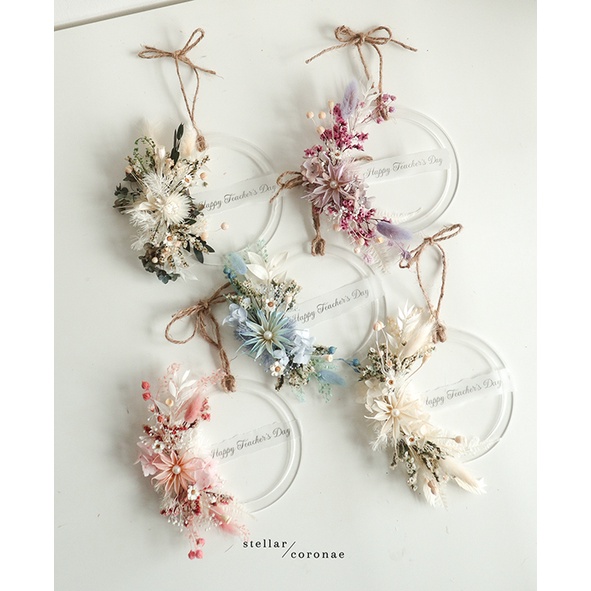 StellarCoronae - Mini Wreath | Hiasan Bunga | Kado | Gantungan Nama