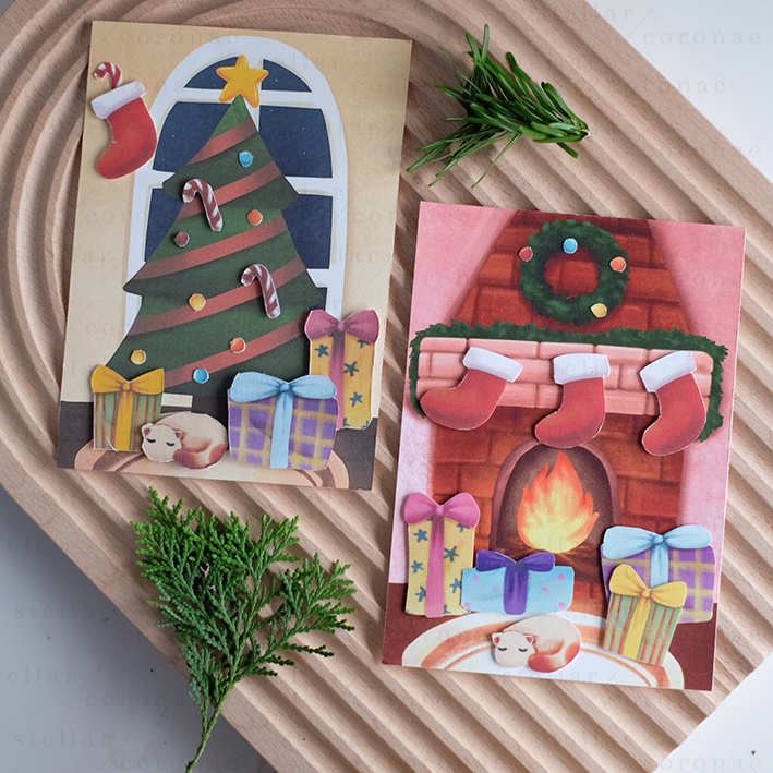 StellarCoronae - Christmas Paper Tole | Kartu Natal | Kartu Ucapan
