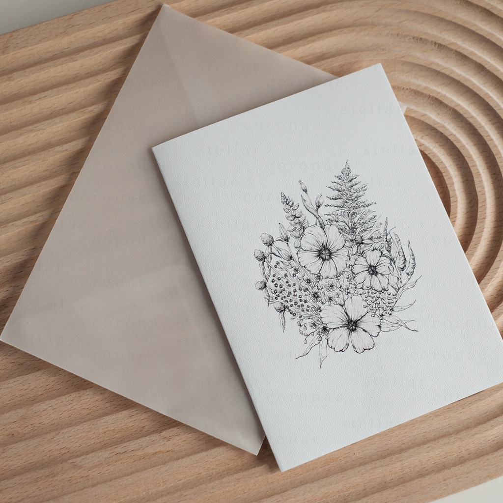 StellarCoronae - Illustrated Card | Greeting Card | Kartu Ucapan