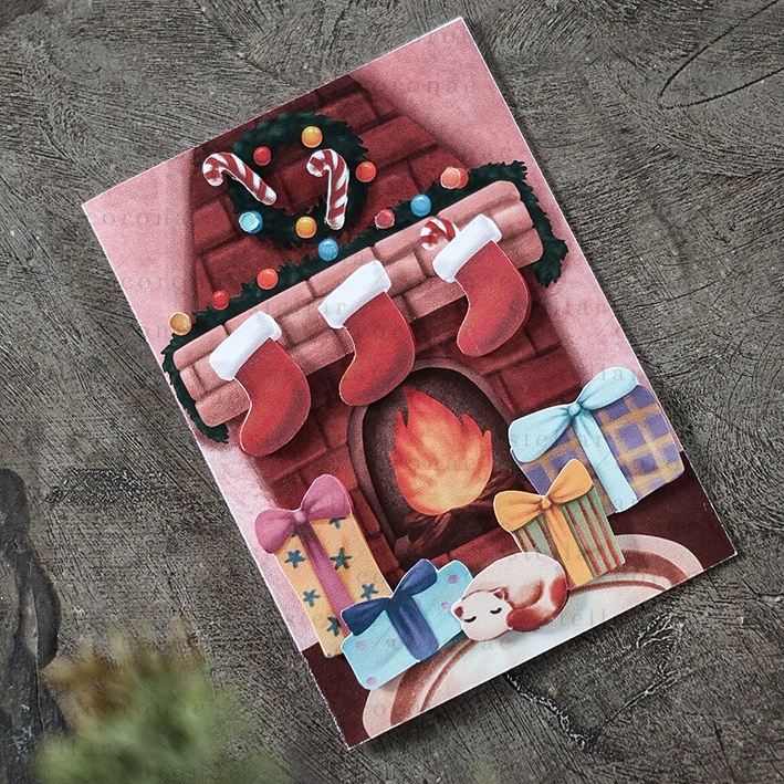 StellarCoronae - Christmas Paper Tole | Kartu Natal | Kartu Ucapan
