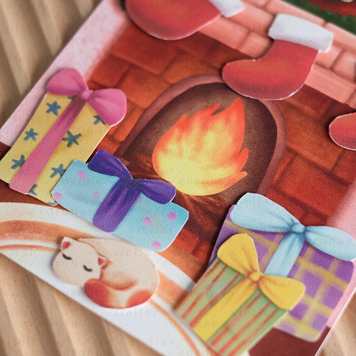 StellarCoronae - Christmas Paper Tole | Kartu Natal | Kartu Ucapan