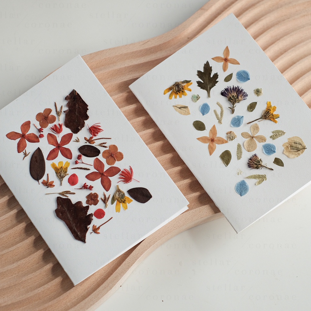 StellarCoronae - Pressed Flower Card | Greeting Card | Kartu Ucapan