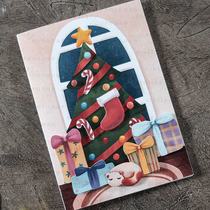 StellarCoronae - Christmas Paper Tole | Kartu Natal | Kartu Ucapan