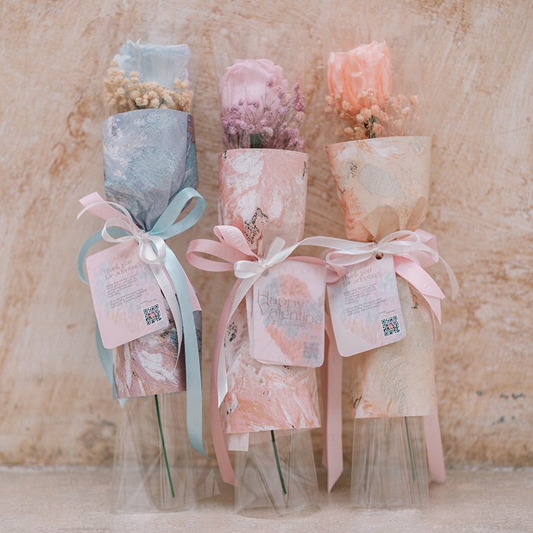 StellarCoronae - Single Bouquet | Bunga Kering | Bunga Asli | Kado Hari Ibu | Mother's Day Gift | Hadiah | Gift