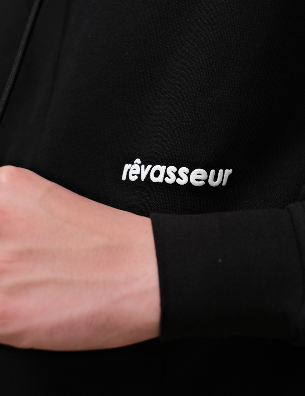 Revasseur Pullover Hoodie Obsidian Black