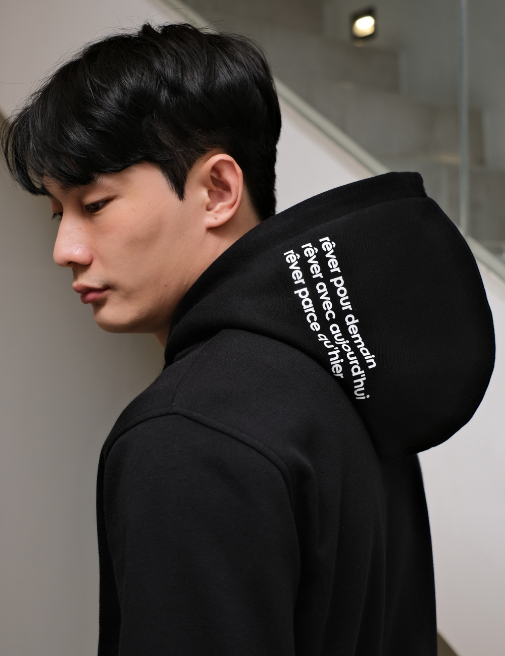 Revasseur Pullover Hoodie Obsidian Black