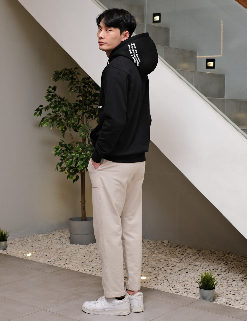 Revasseur Pullover Hoodie Obsidian Black