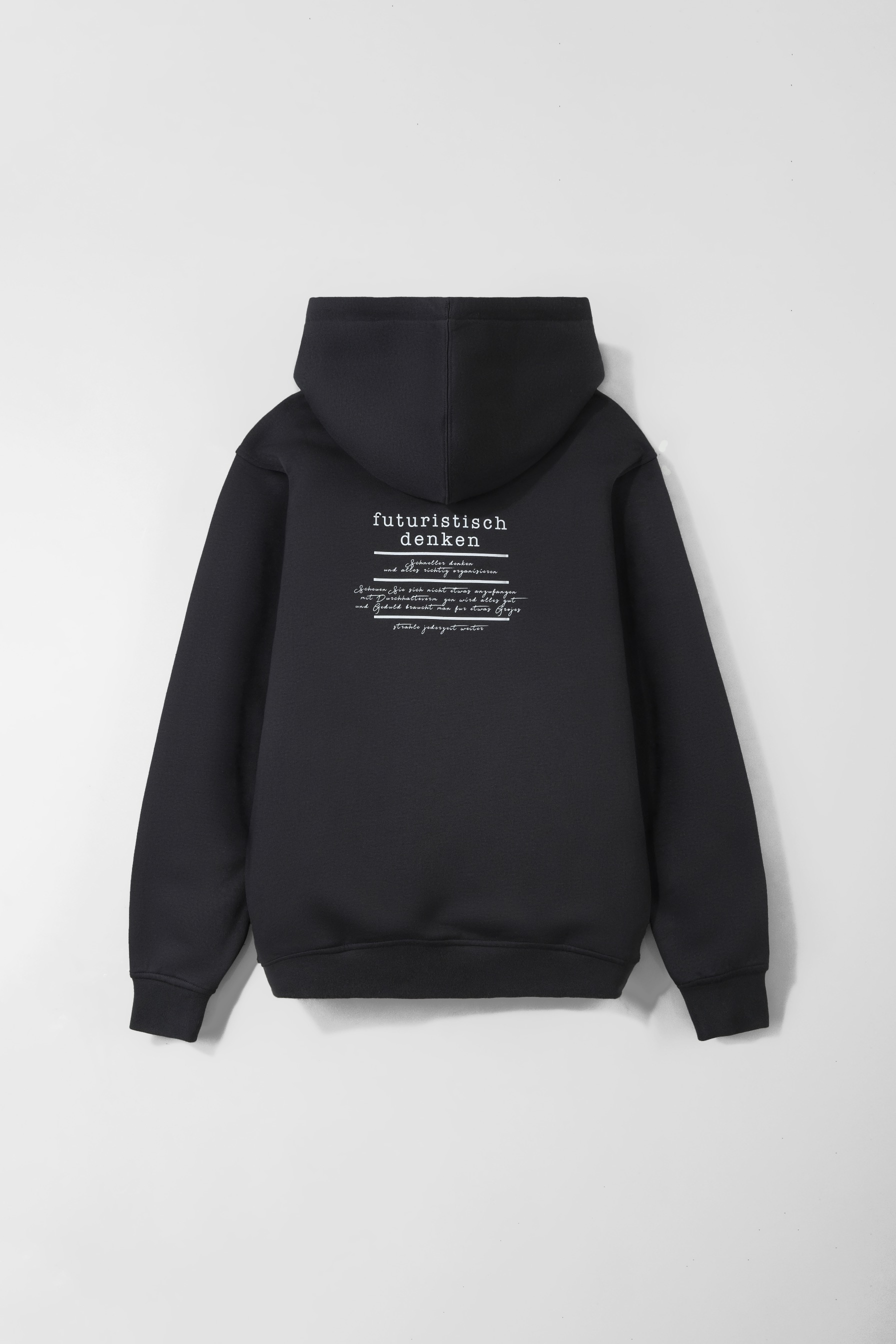 Futuristisch Pullover Hoodie Shadow Grey   