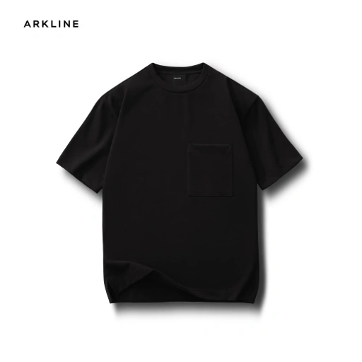 Image of Arkline Boxy Pocket Tee Black