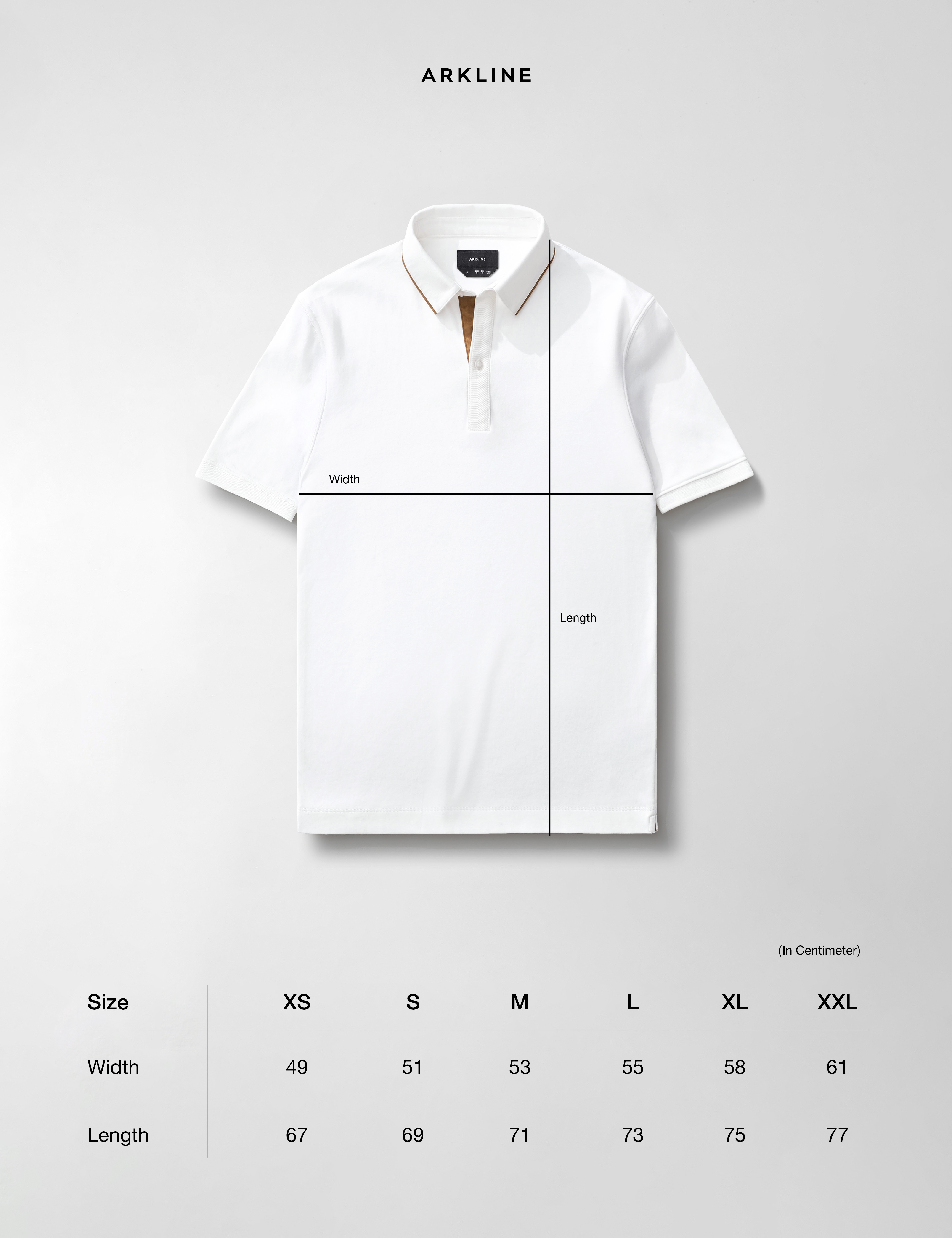 Arkline Gentle Polo Shirt Off White