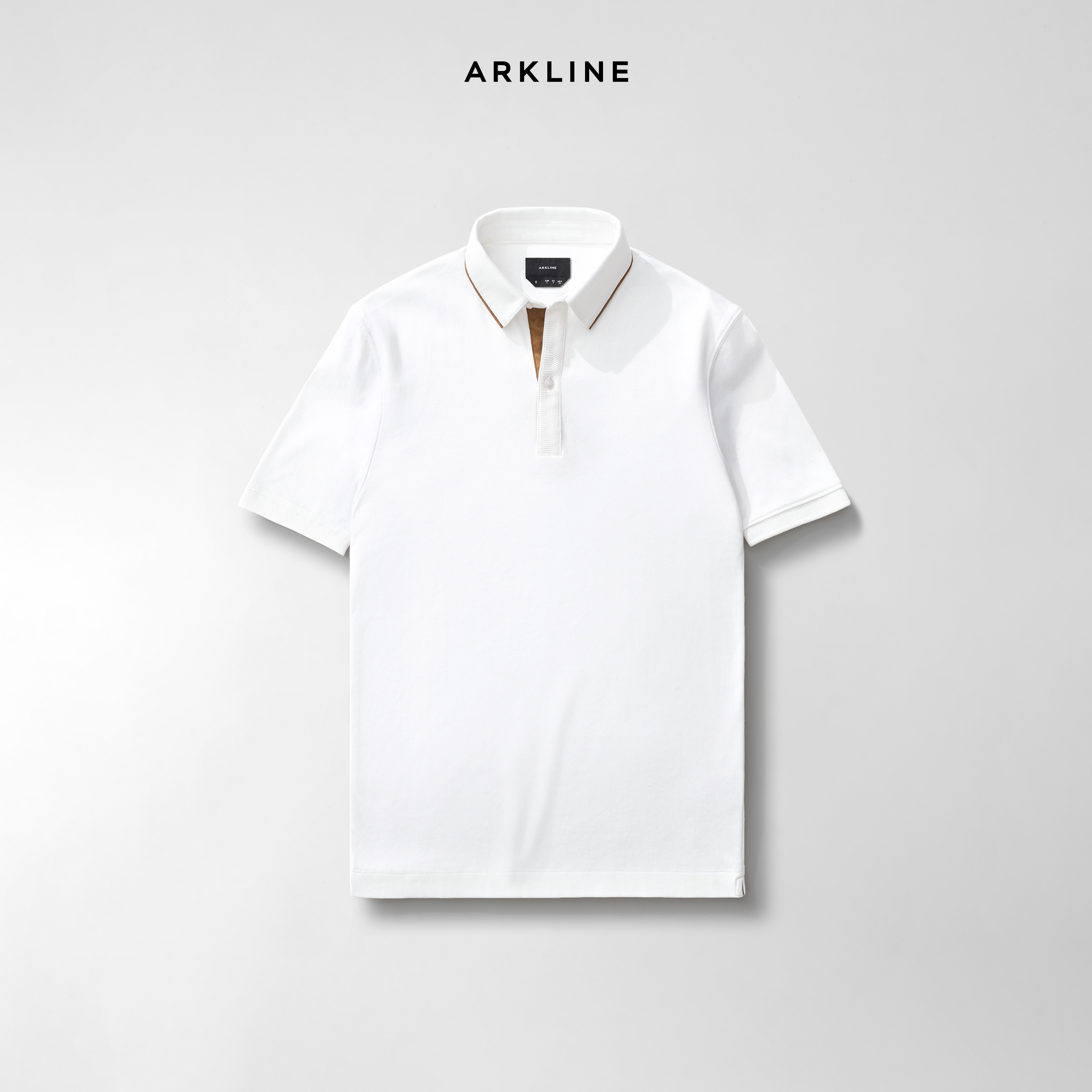 Arkline Gentle Polo Shirt Off White