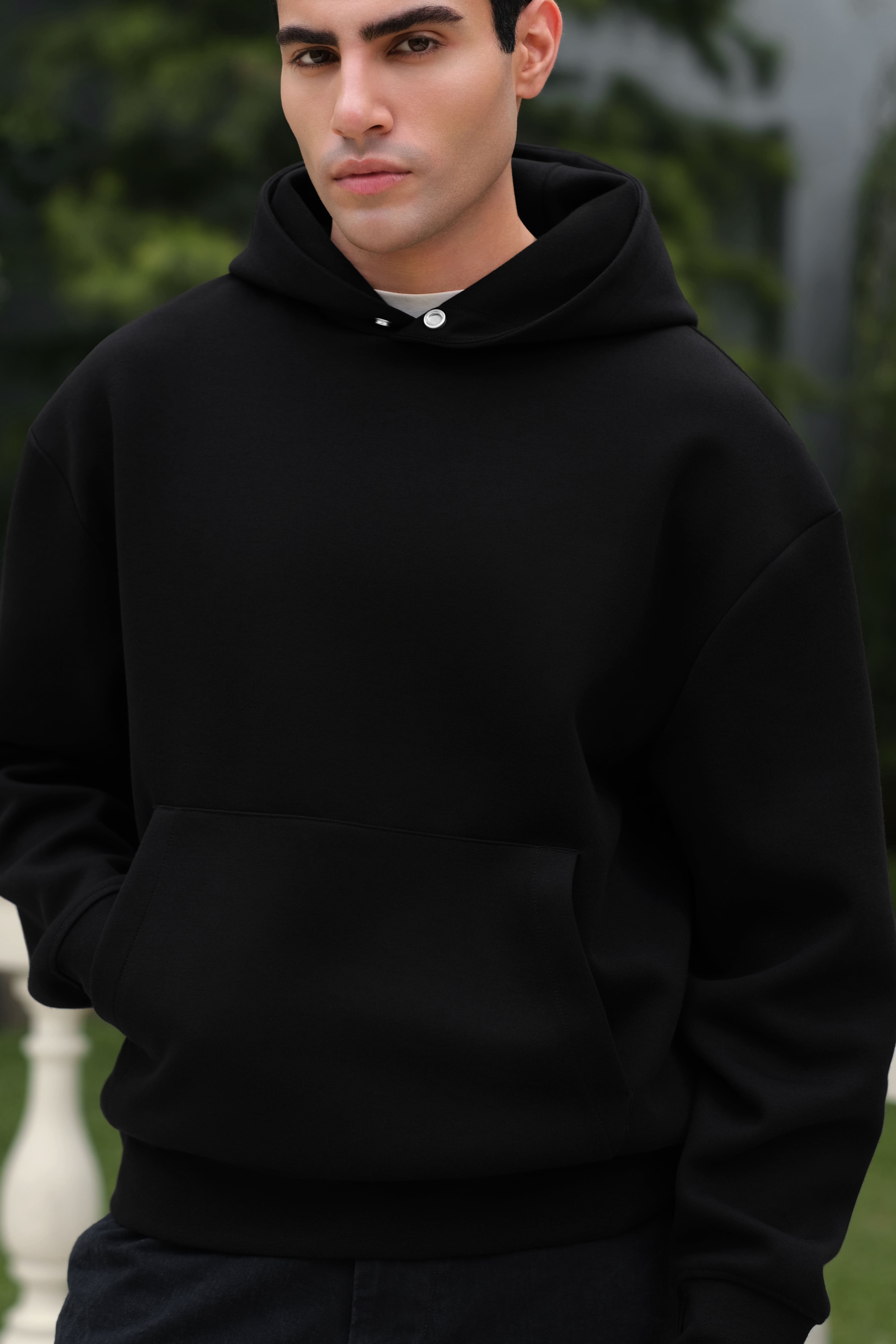 Arkline Sovereign Boxy Hoodie Obsidian Black