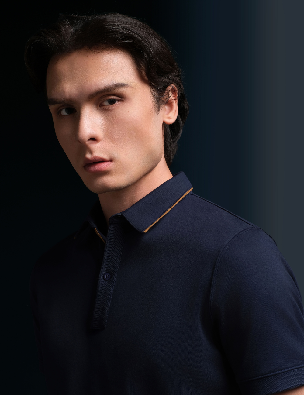 Arkline Gentle Polo Shirt Deep Navy