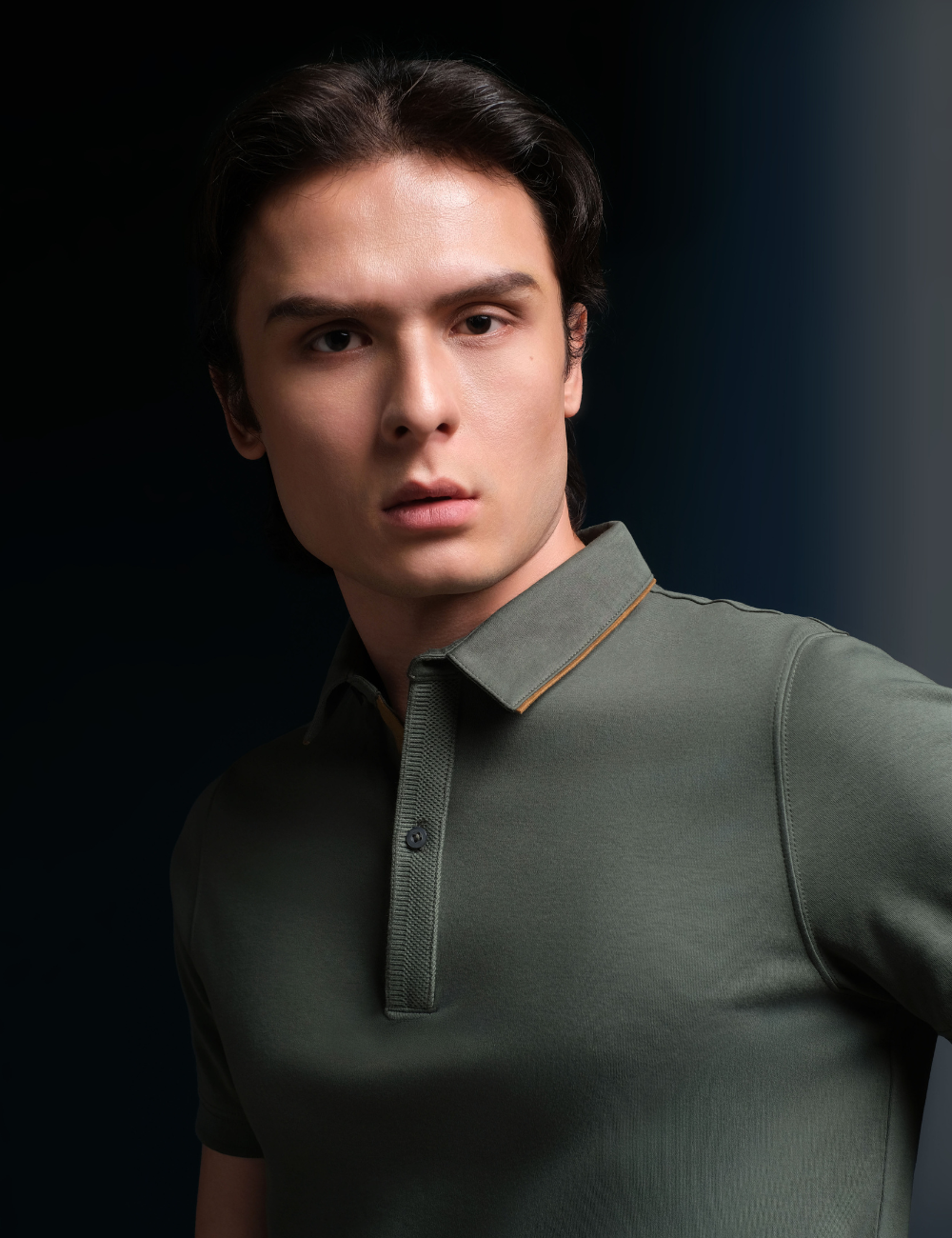 Arkline Gentle Polo Shirt Sage Green