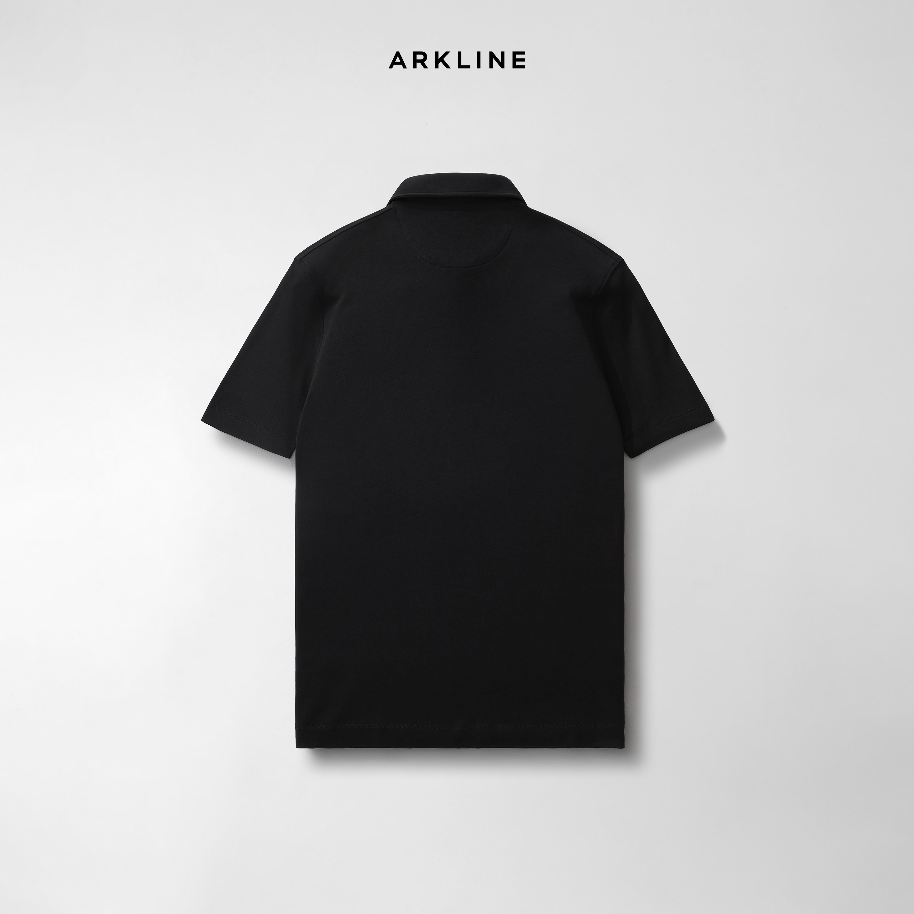 Arkline Cerniera Polo SS Shirt Rich Black