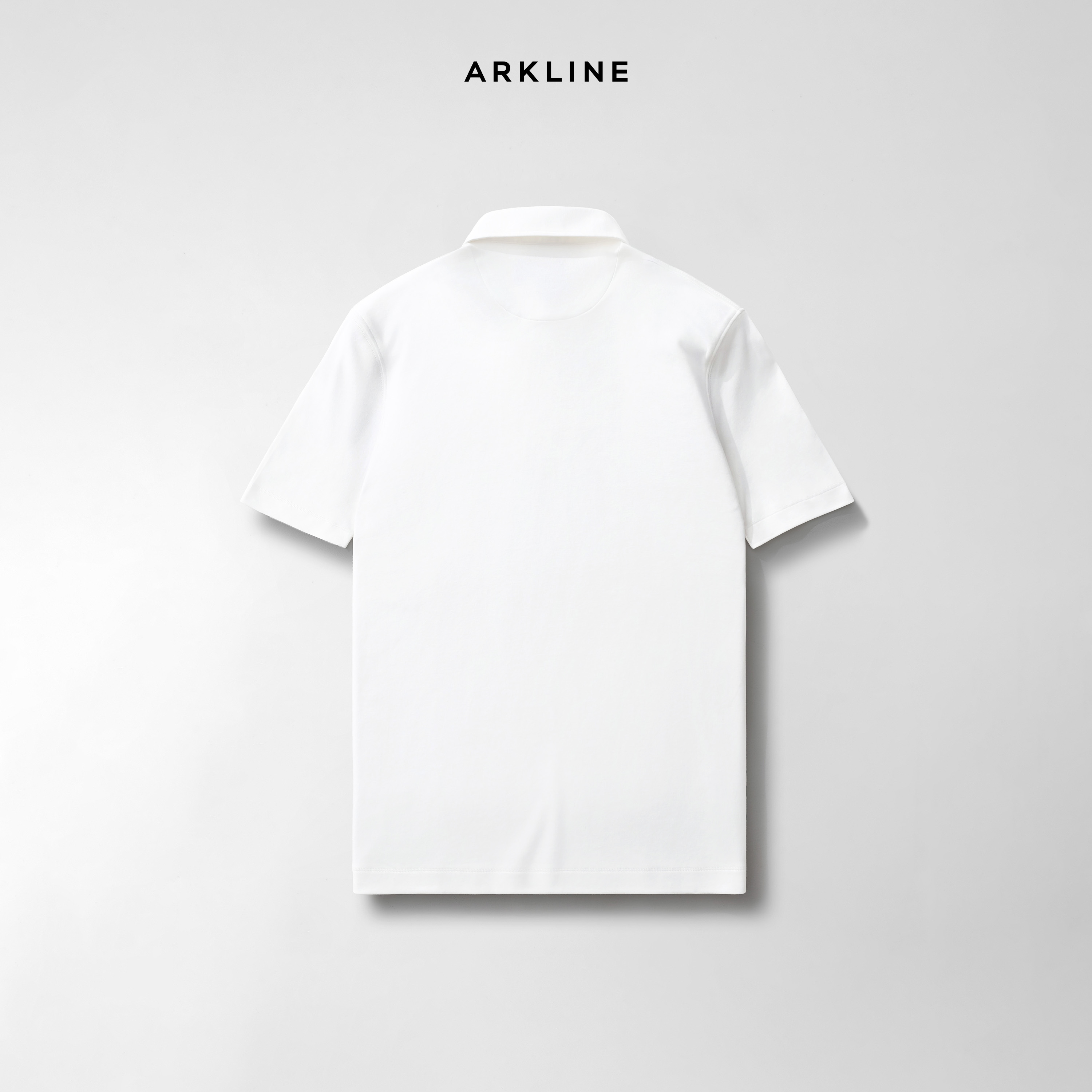 Arkline Cerniera Polo SS Shirt Off White