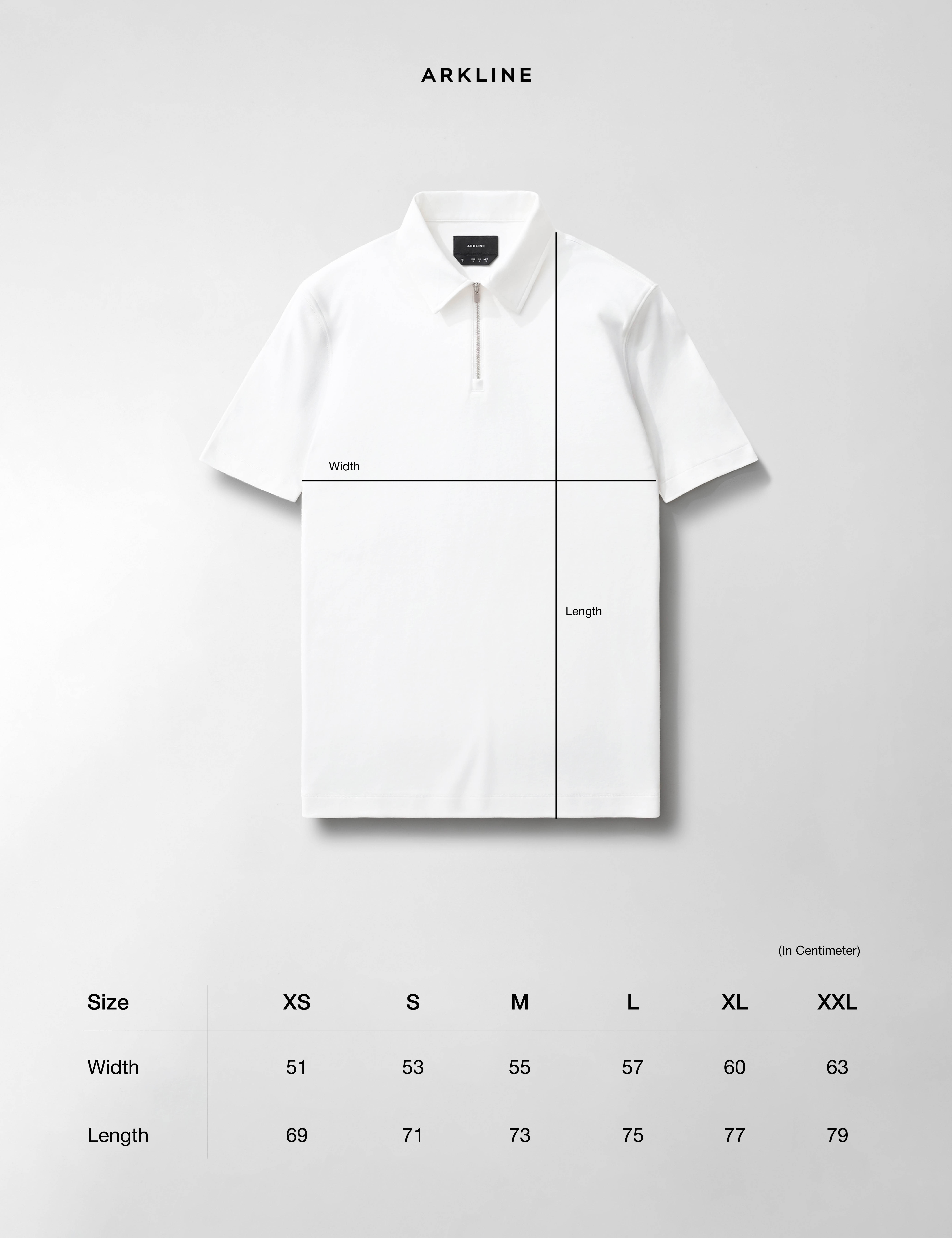 Arkline Cerniera Polo SS Shirt Off White