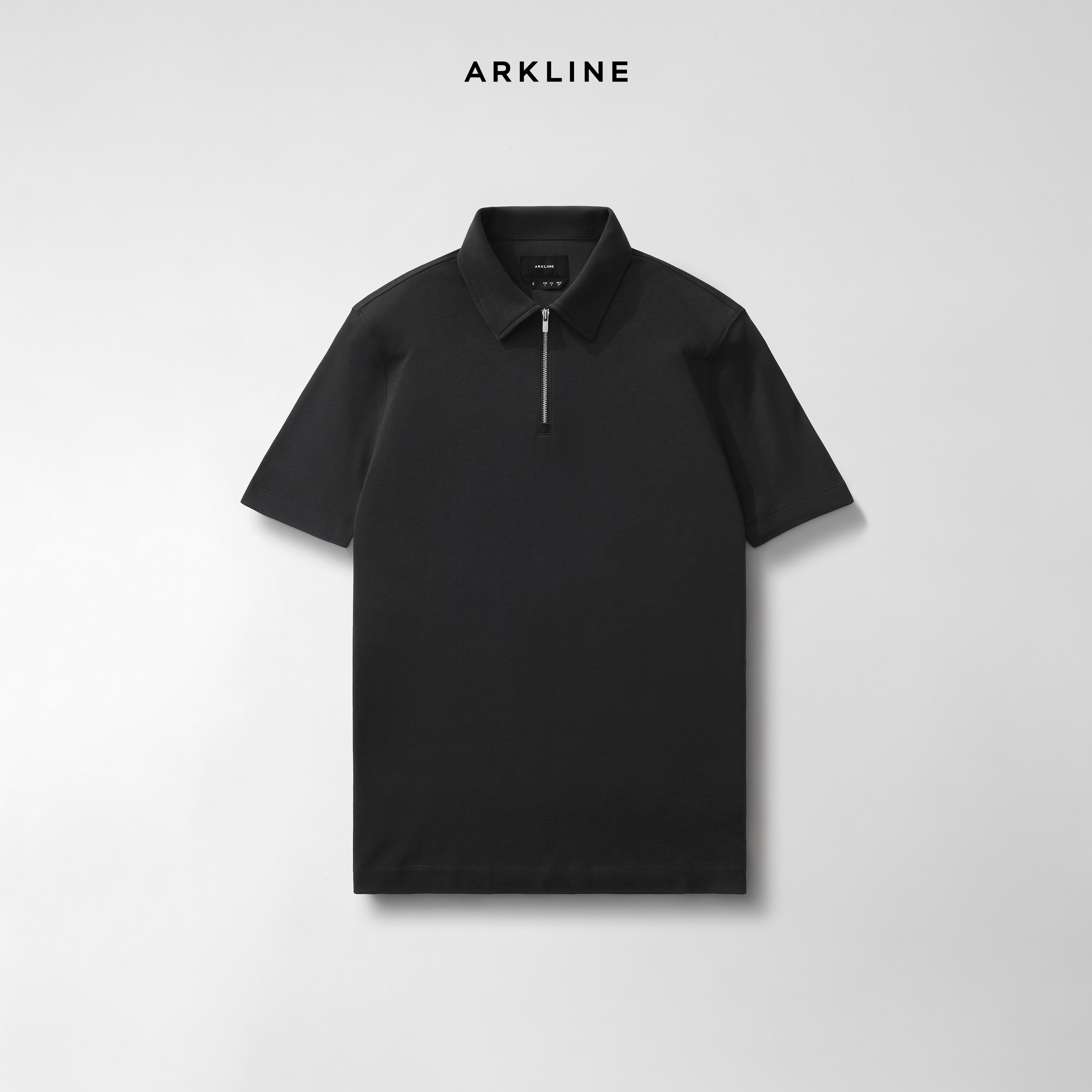 Arkline Cerniera Polo SS Shirt Sophisto Grey