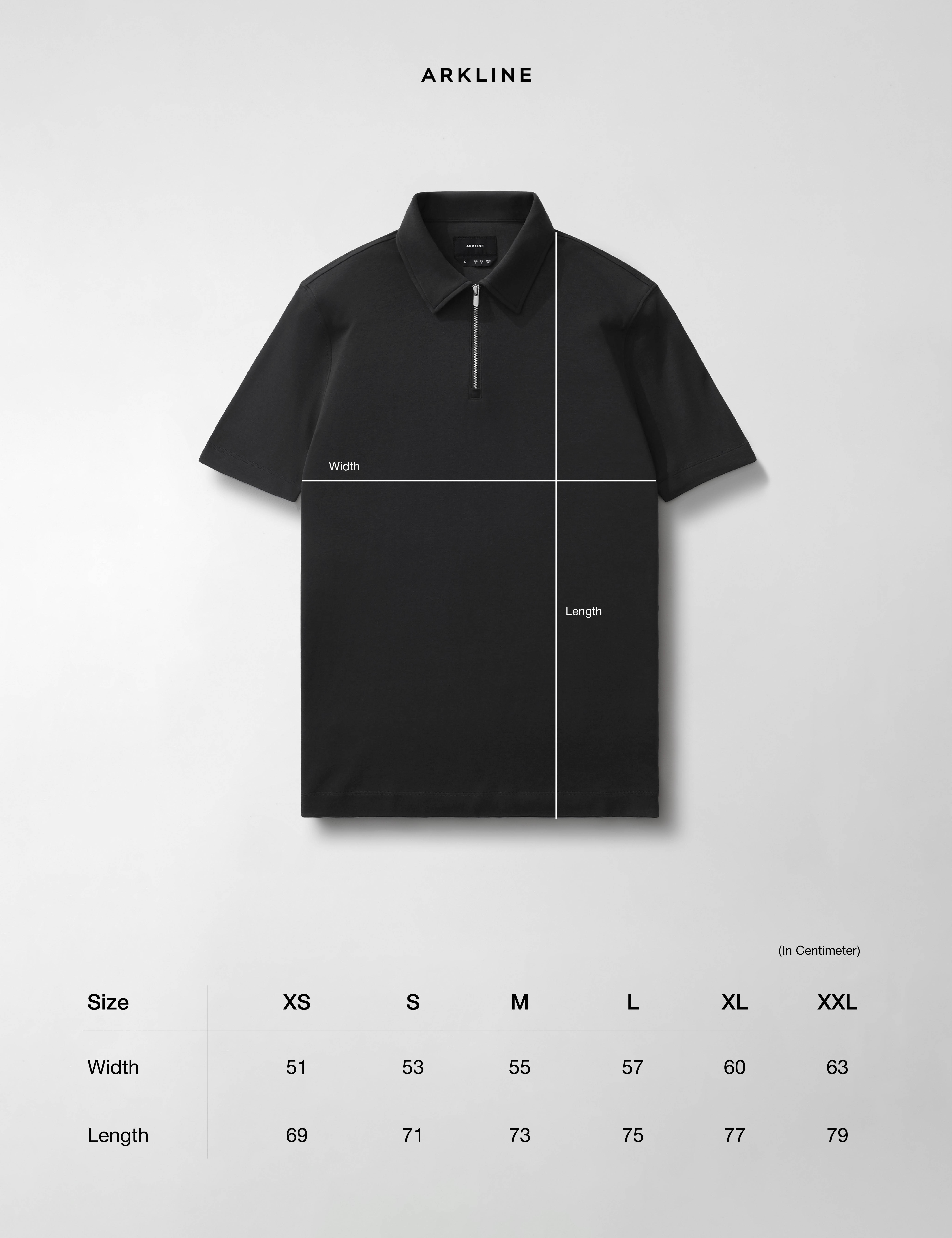 Arkline Cerniera Polo SS Shirt Sophisto Grey