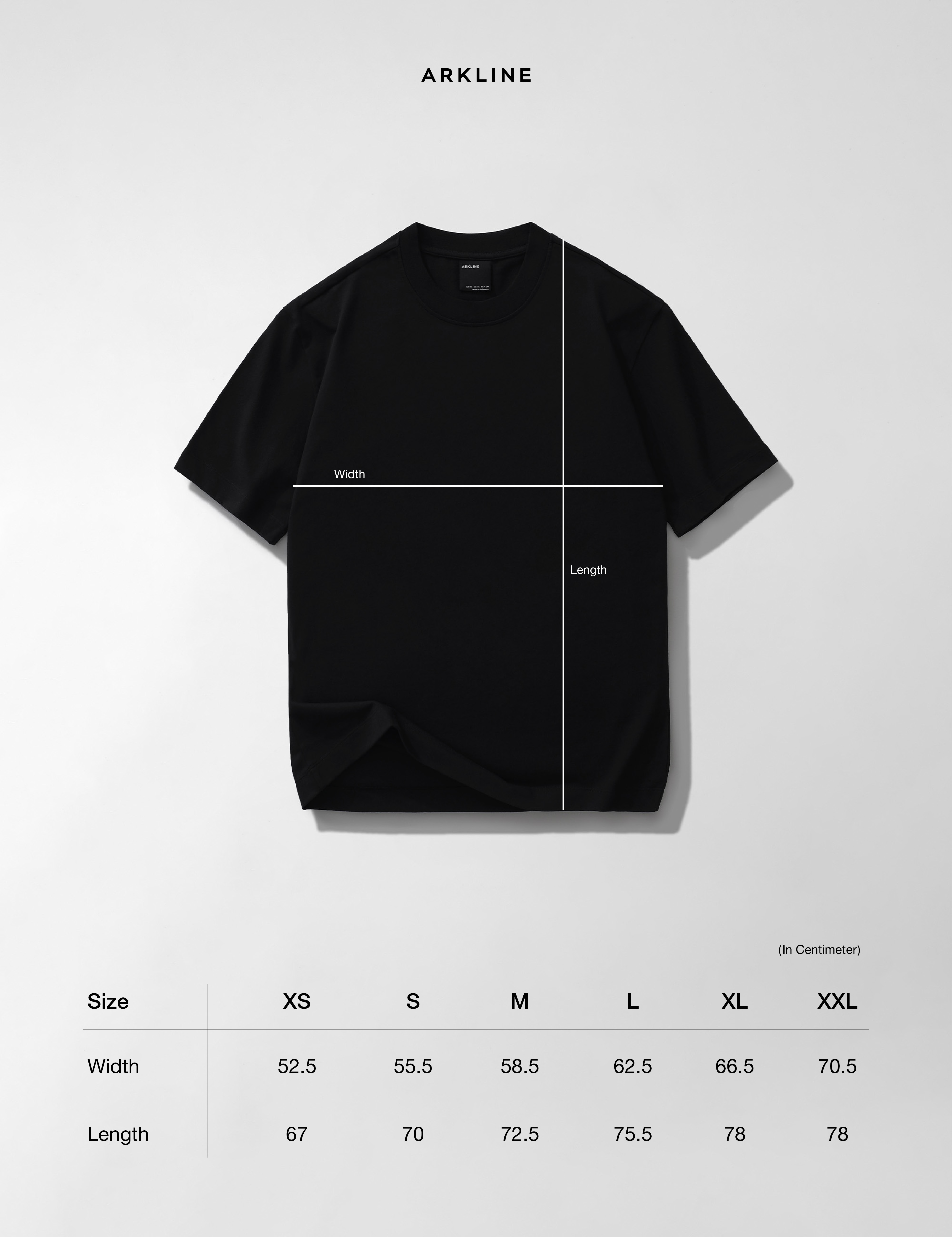 Arkline Peace Oversize Tee Carbon Black