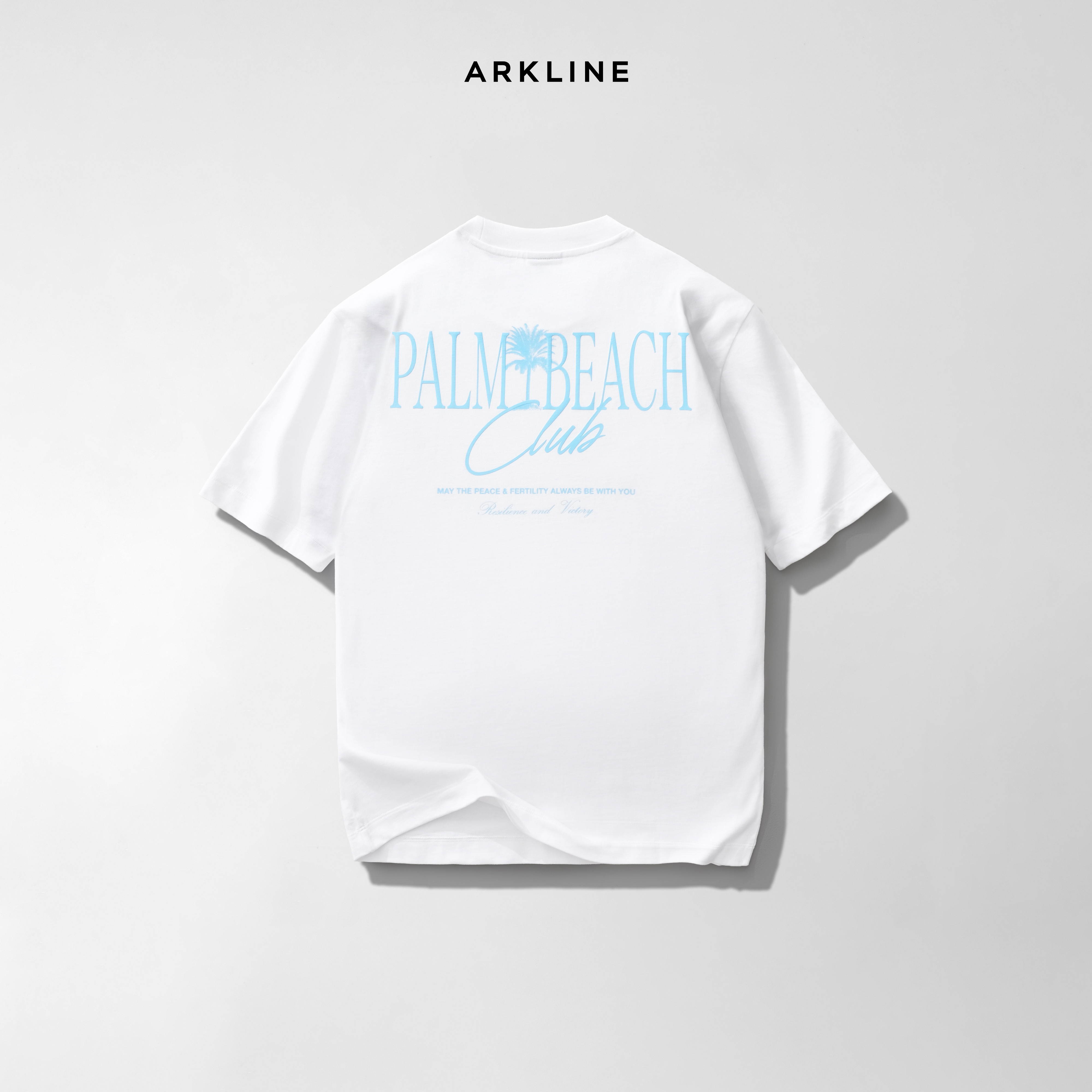 Arkline Palm Beach Oversize Tee Off White