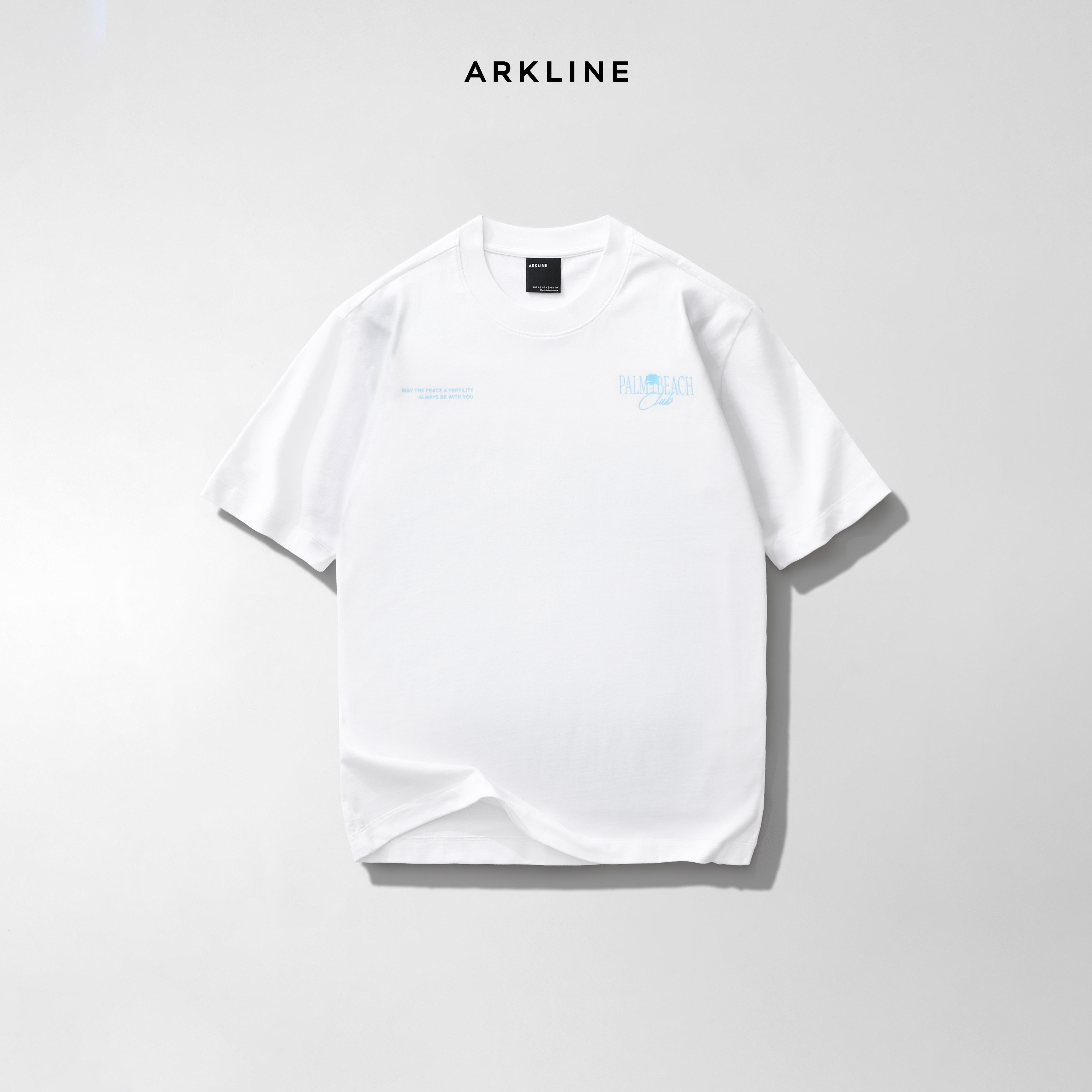 Arkline Palm Beach Oversize Tee Off White
