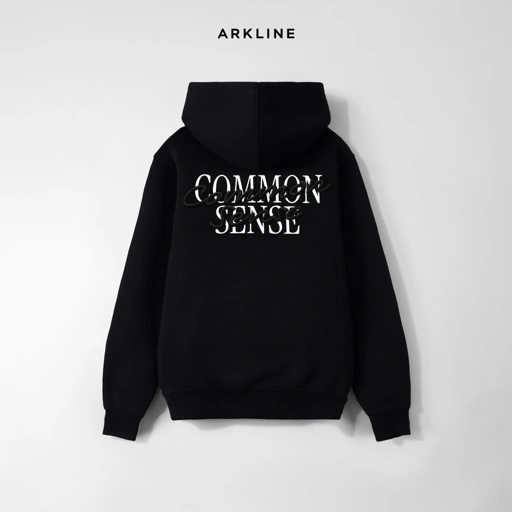Arkline Common Sense Pullover Hoodie Black