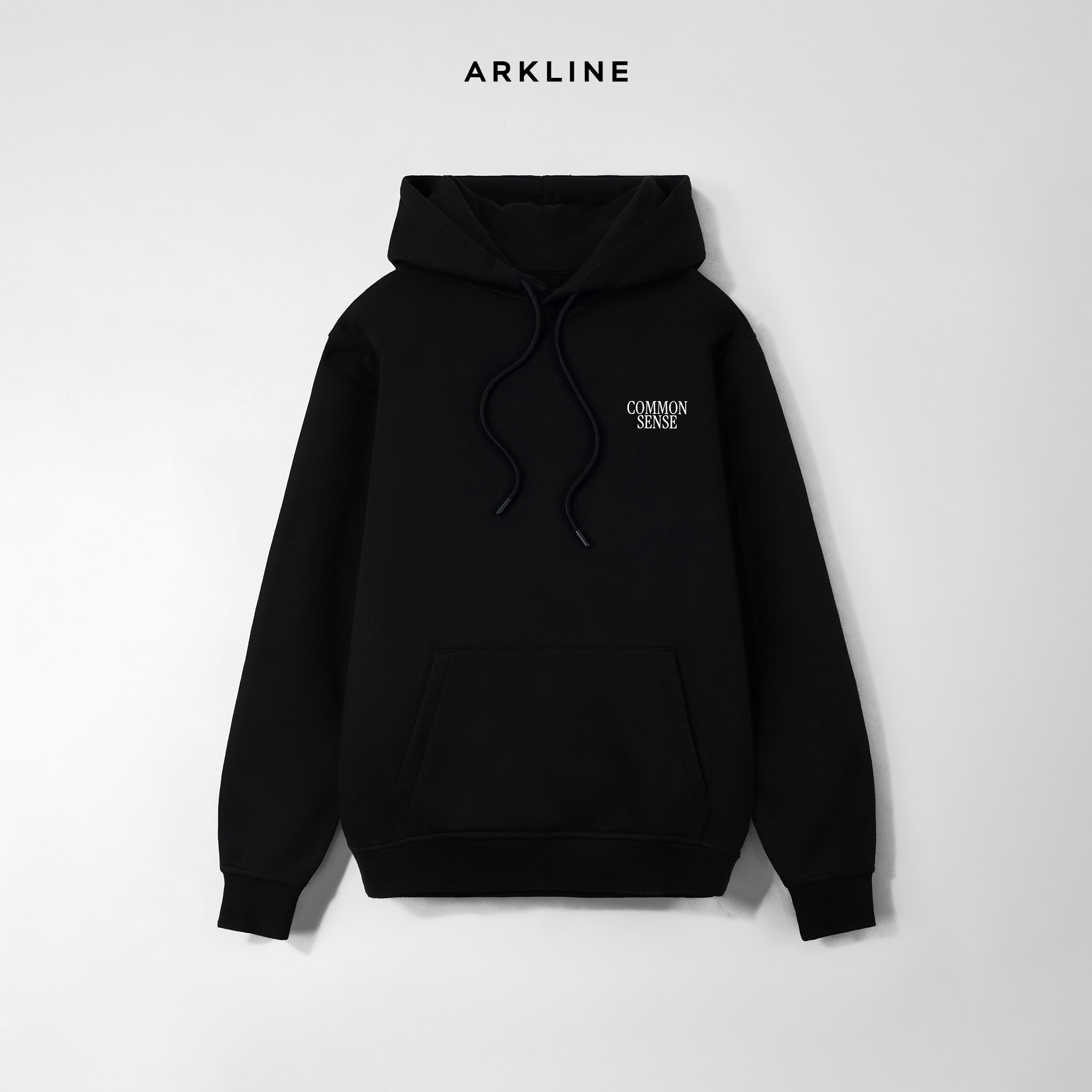 Arkline Common Sense Pullover Hoodie Black