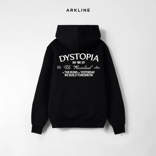 Arkline Dystophia Pullover Hoodie Black