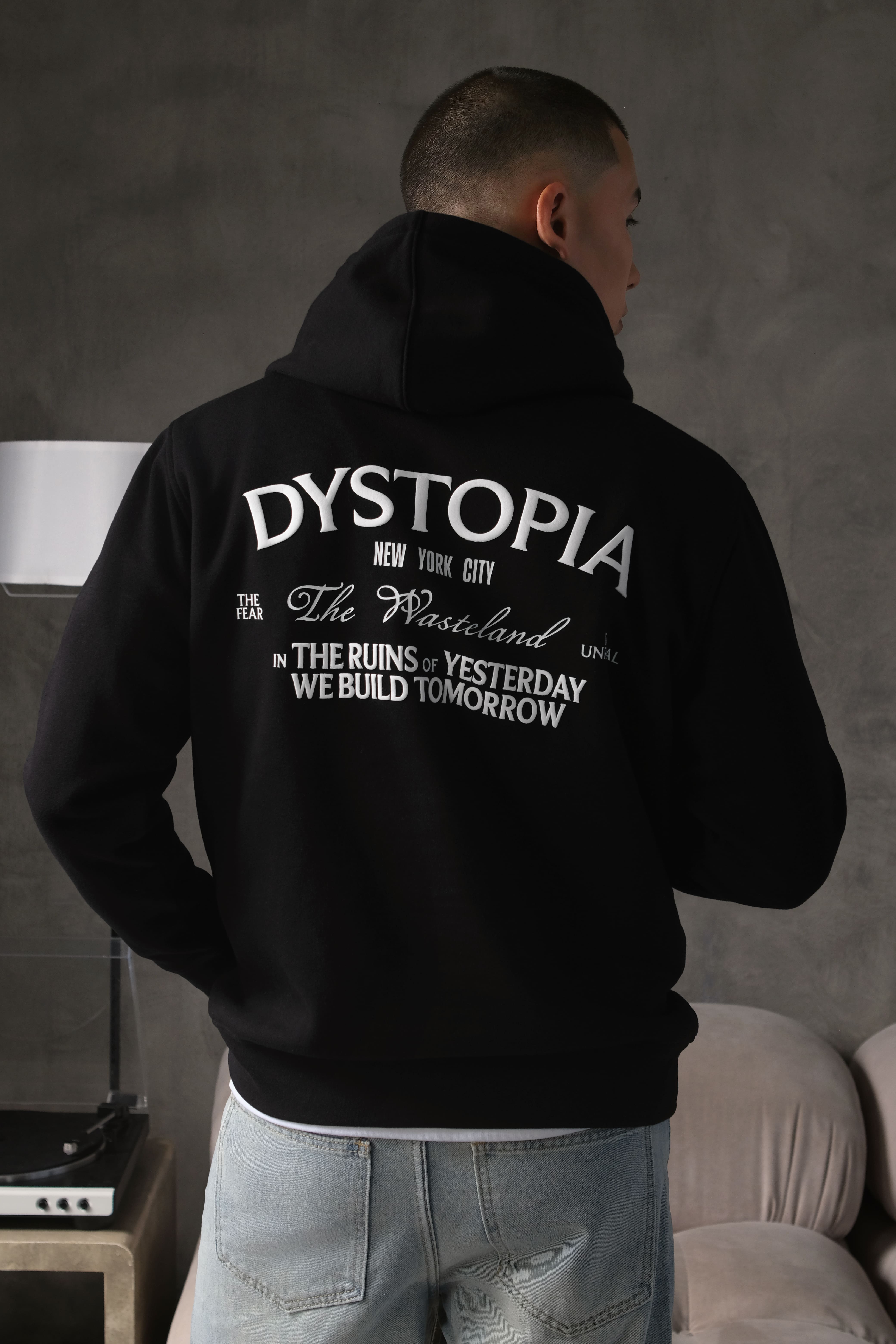 Arkline Dystophia Pullover Hoodie Black