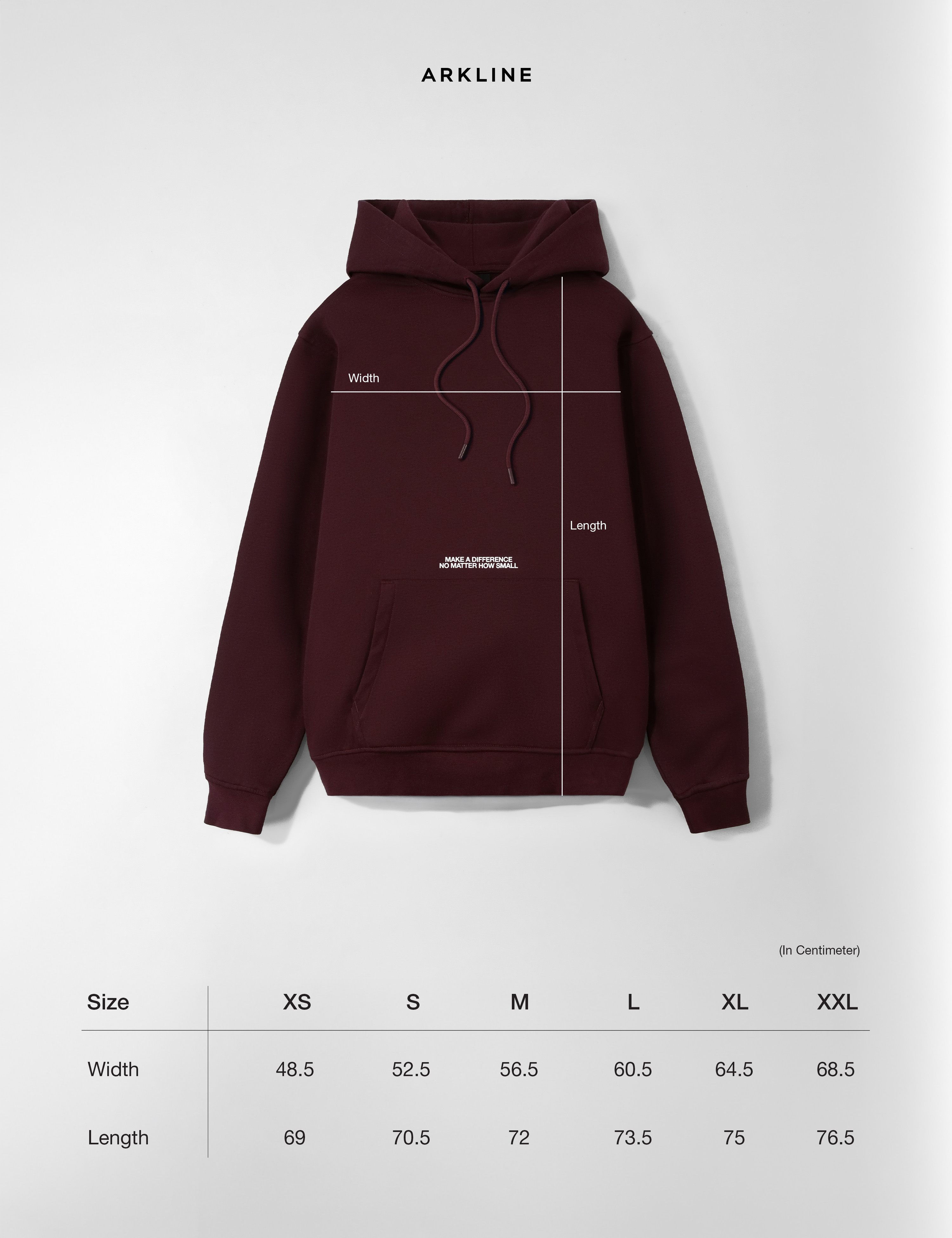 Arkline Alive Pullover Hoodie Maroon