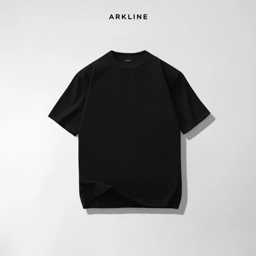 Image of Arkline Structure Boxy Tee Jet Black