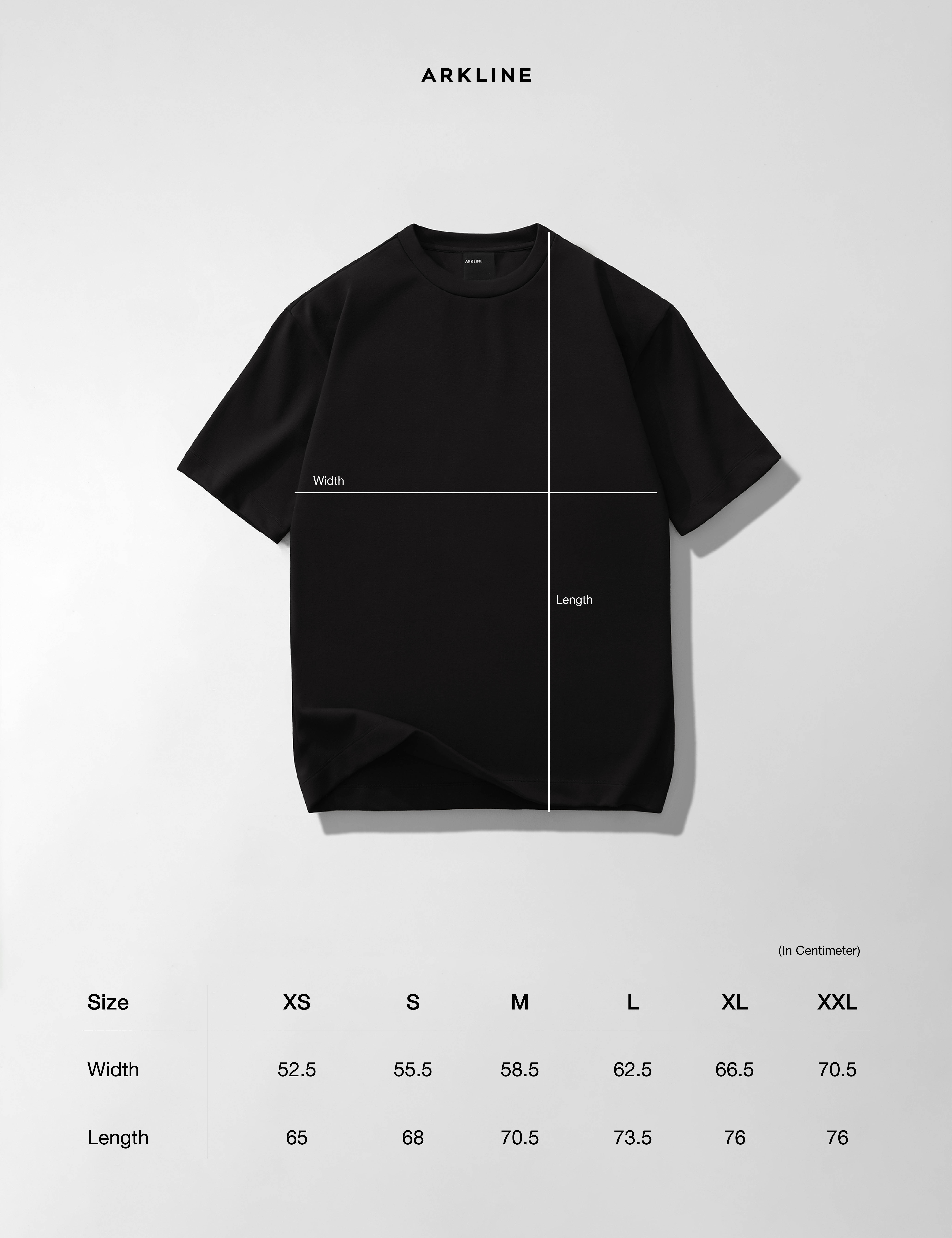 Arkline Structure Boxy Tee Jet Black