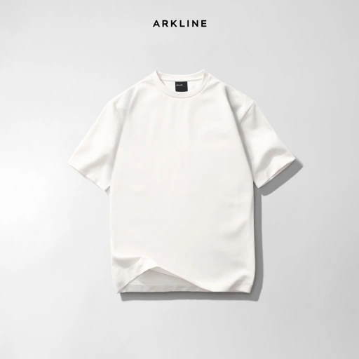 Image of Arkline Structure Boxy Tee Off White