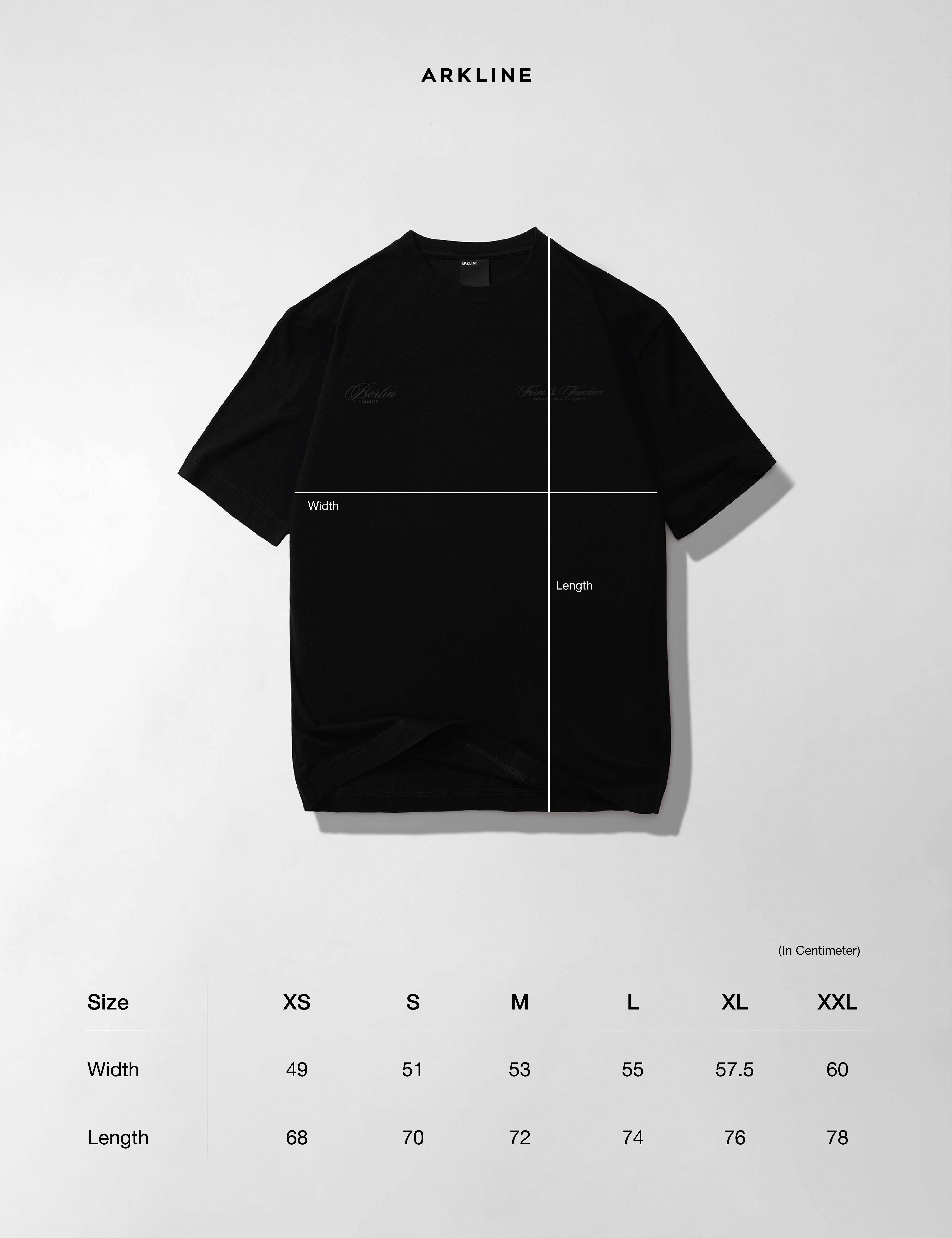 Arkline Form & Function T-shirt Obsidian Black