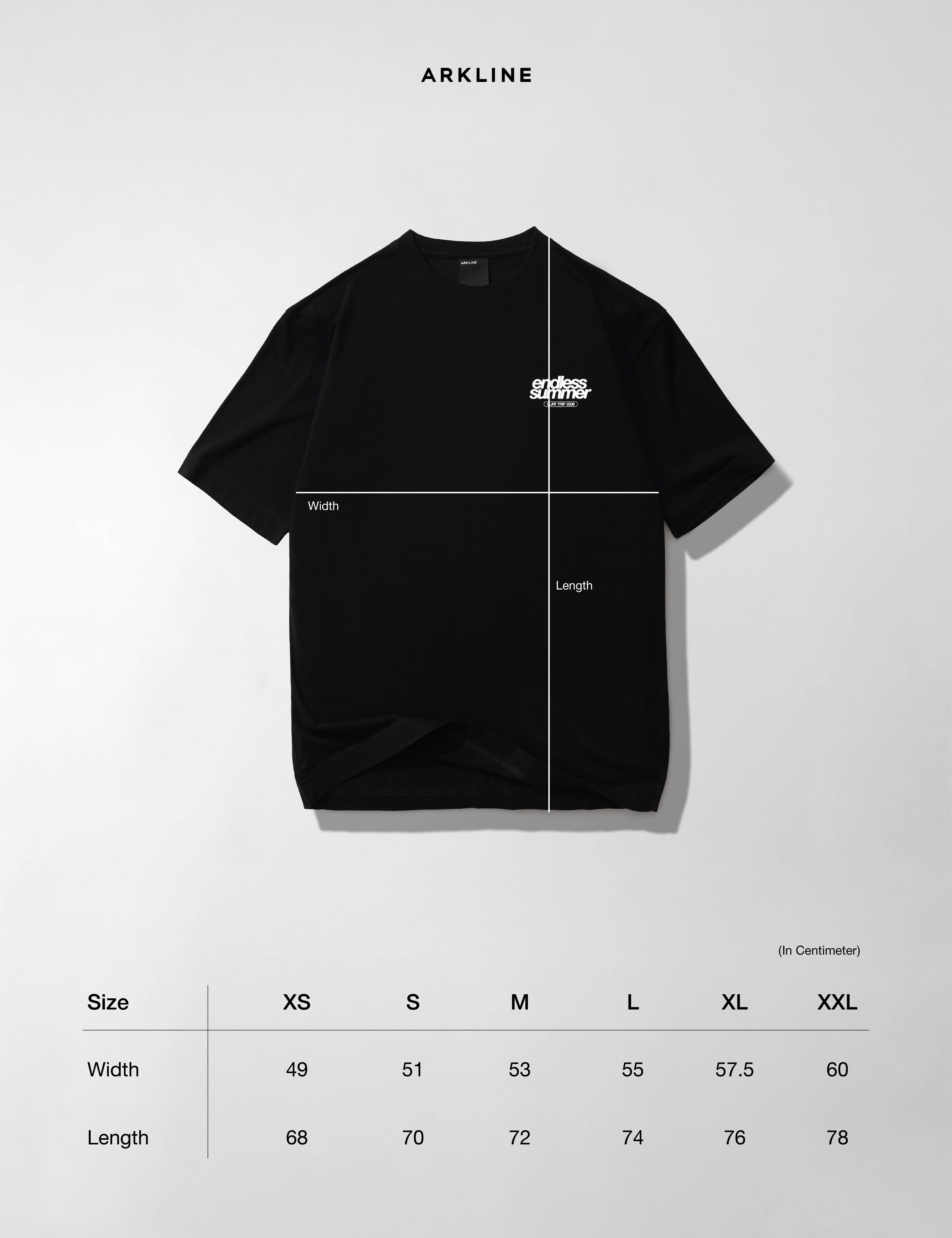 Arkline Endless T-shirt Obsidian Black