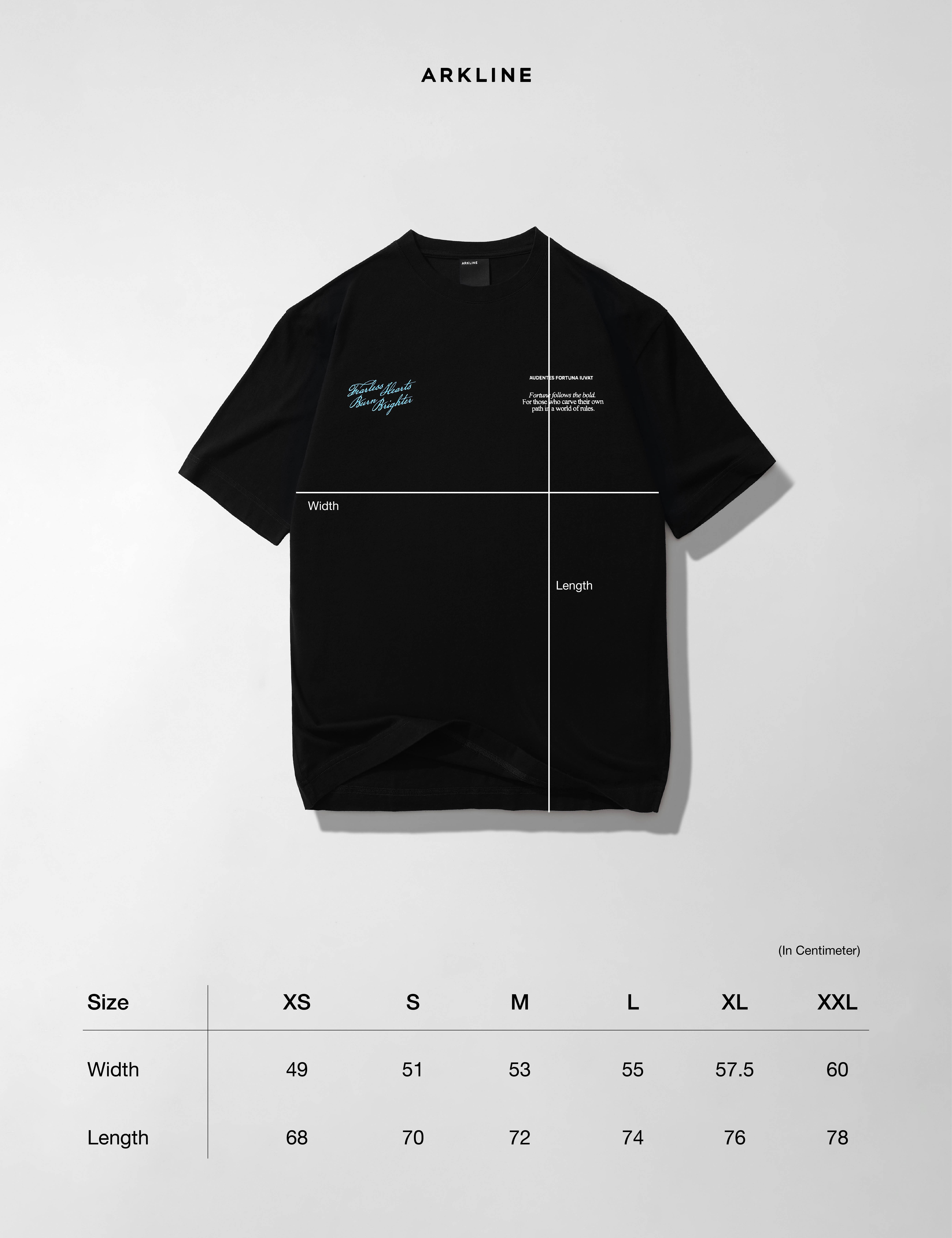 Arkline Fortuna T-shirt Obsidian Black