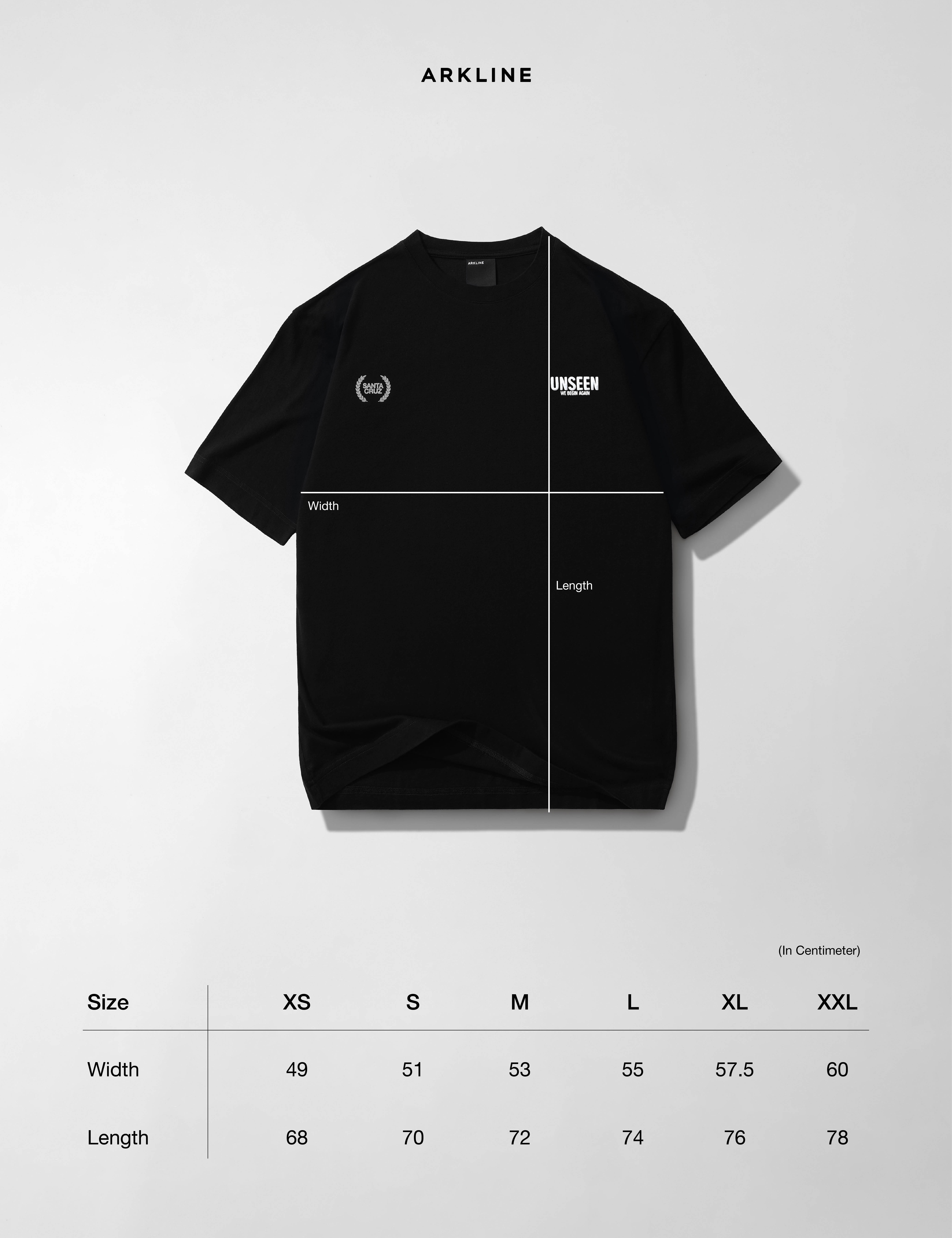 Arkline Unseen T-shirt Obsidian Black
