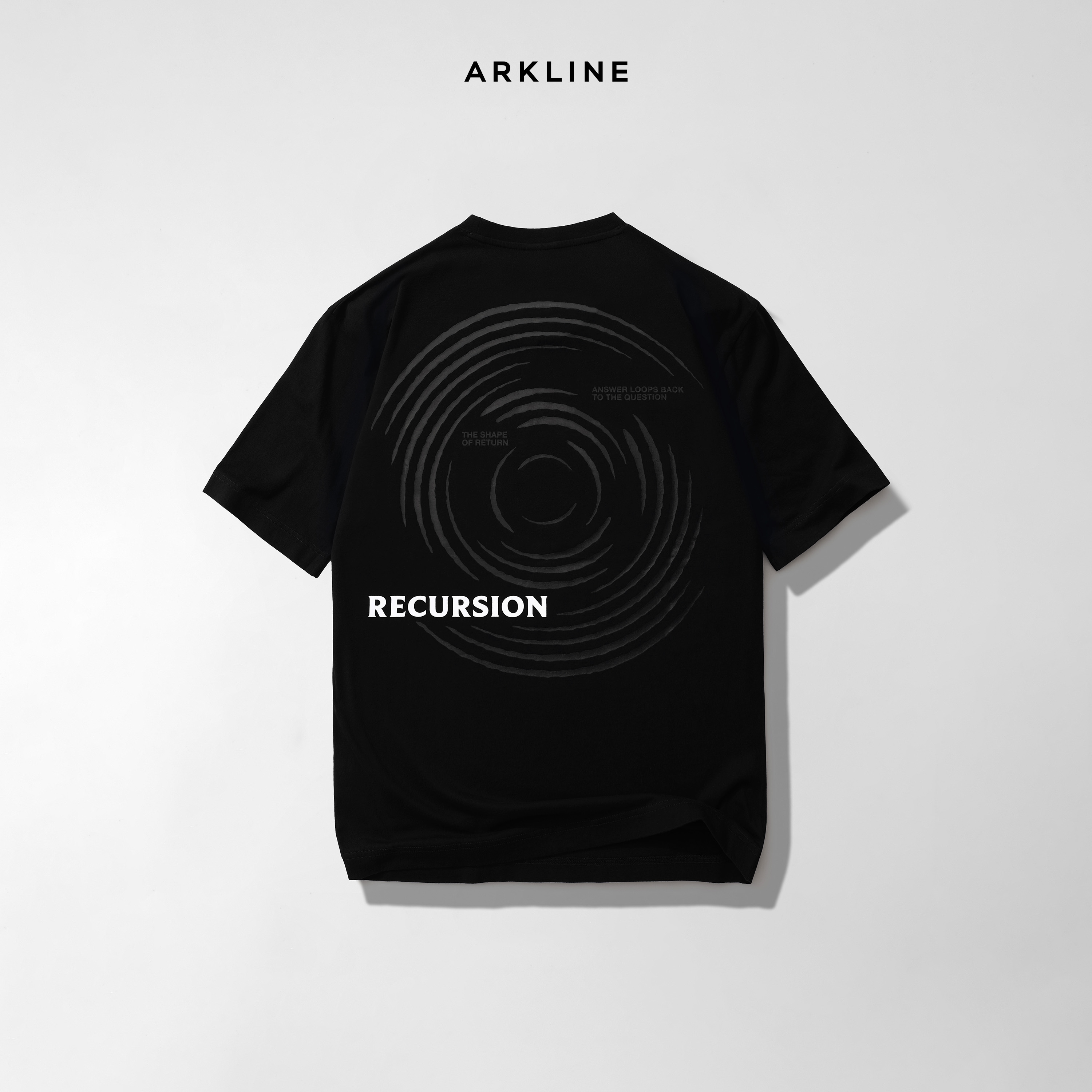 Arkline Recursion T-shirt Obsidian Black