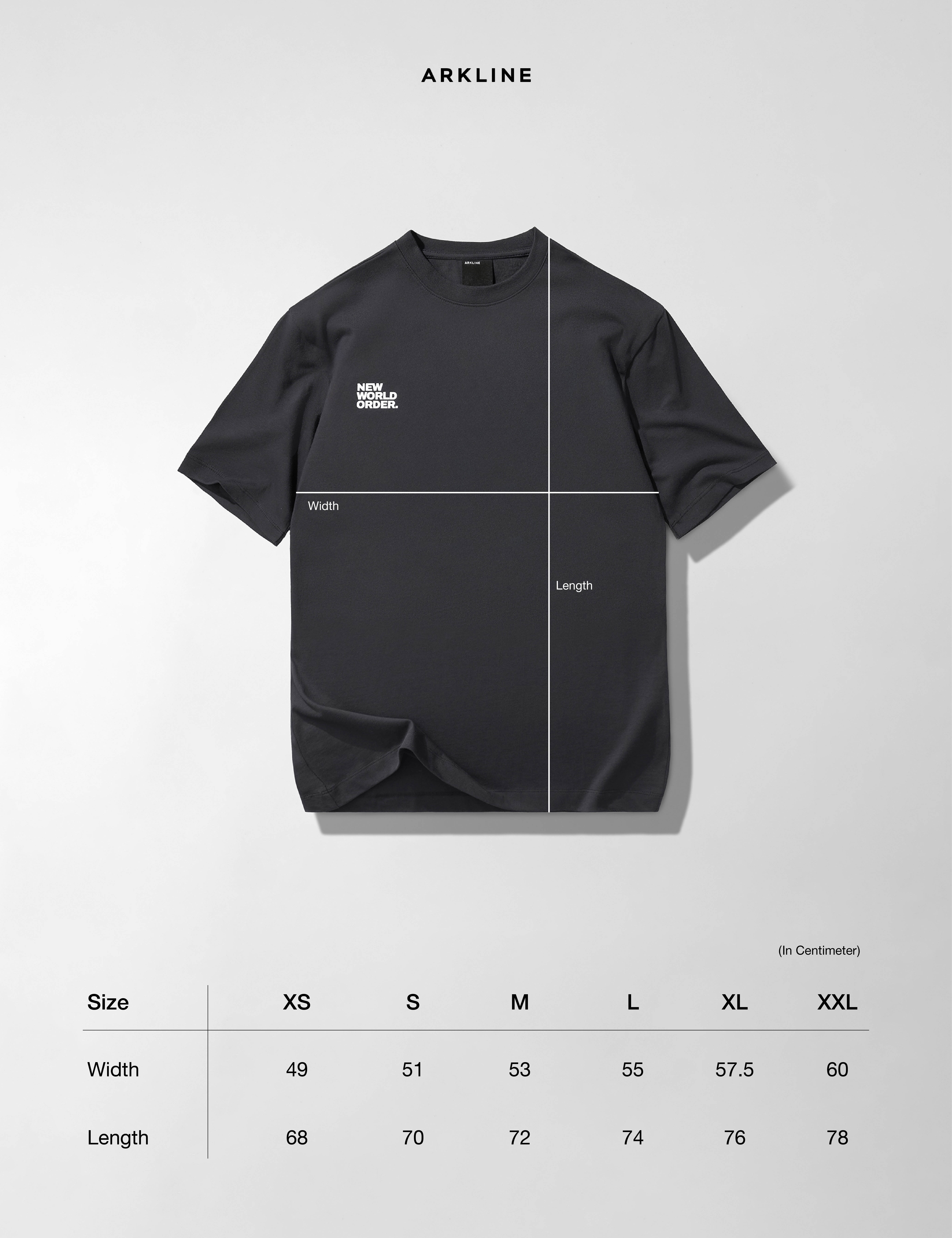 Arkline New World T-shirt Shadow Grey