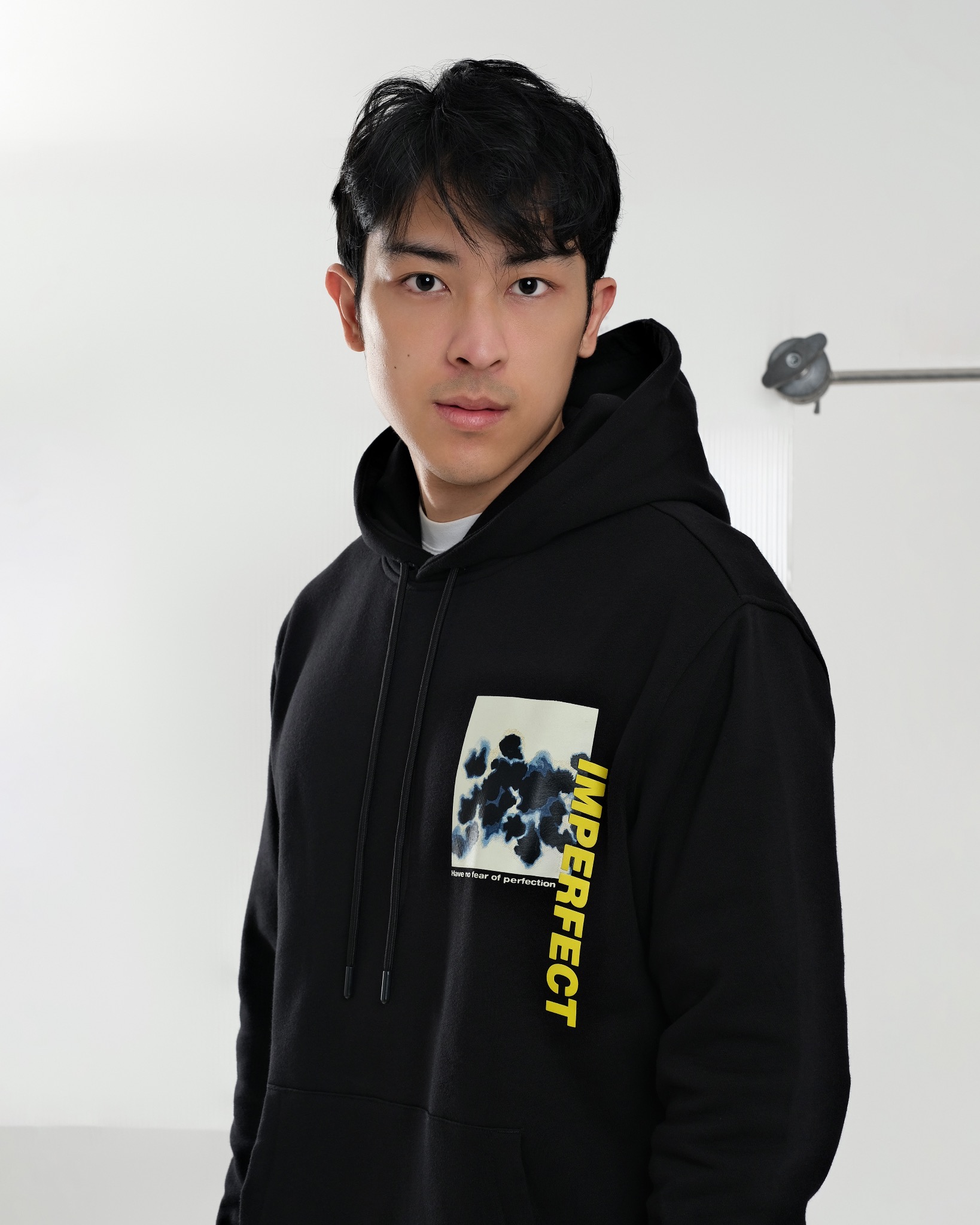 Arkline Imperfect Pullover Hoodie Obsidian Black