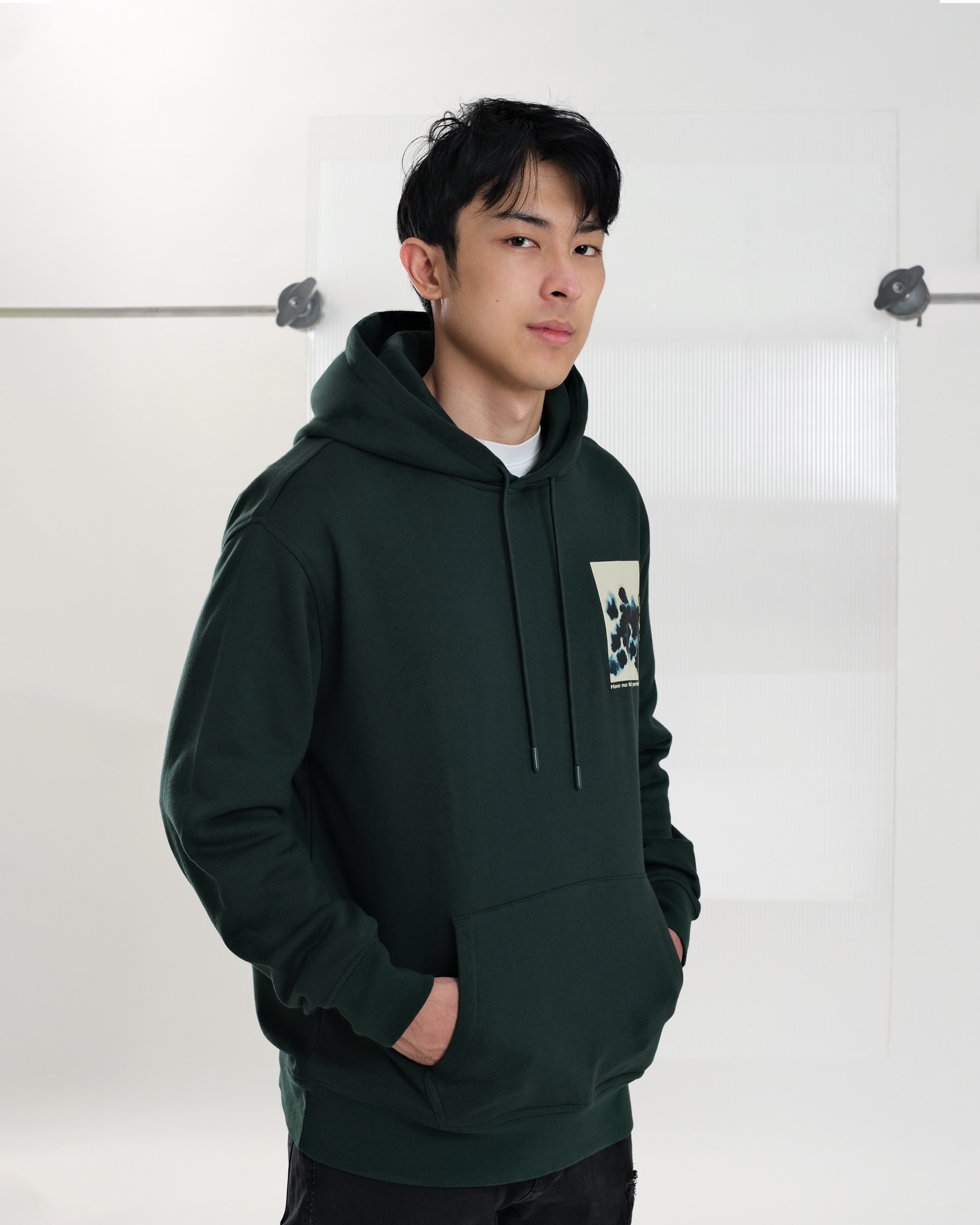 Arkline Imperfect Pullover Hoodie British Green