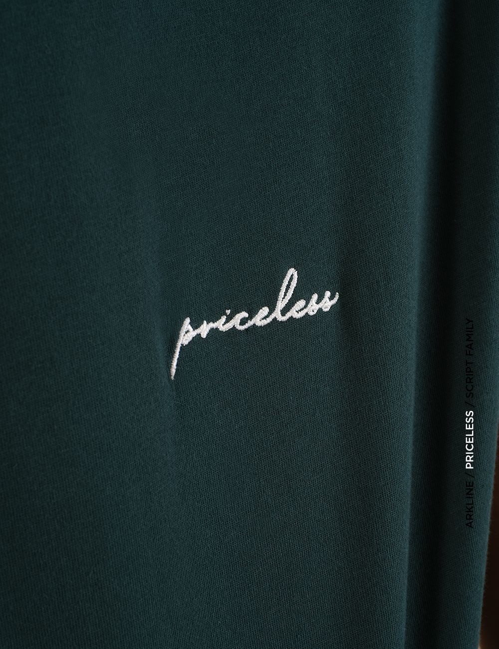 Arkline Family Script Priceless T-shirt British Green