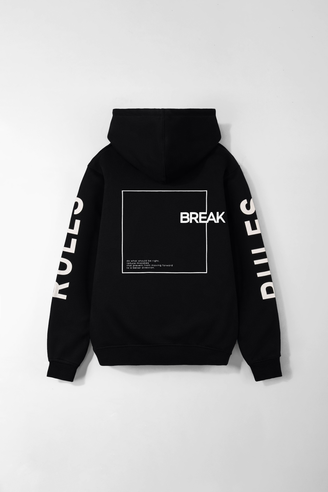 Arkline Break The Rule Pullover Hoodie Obsidian Black