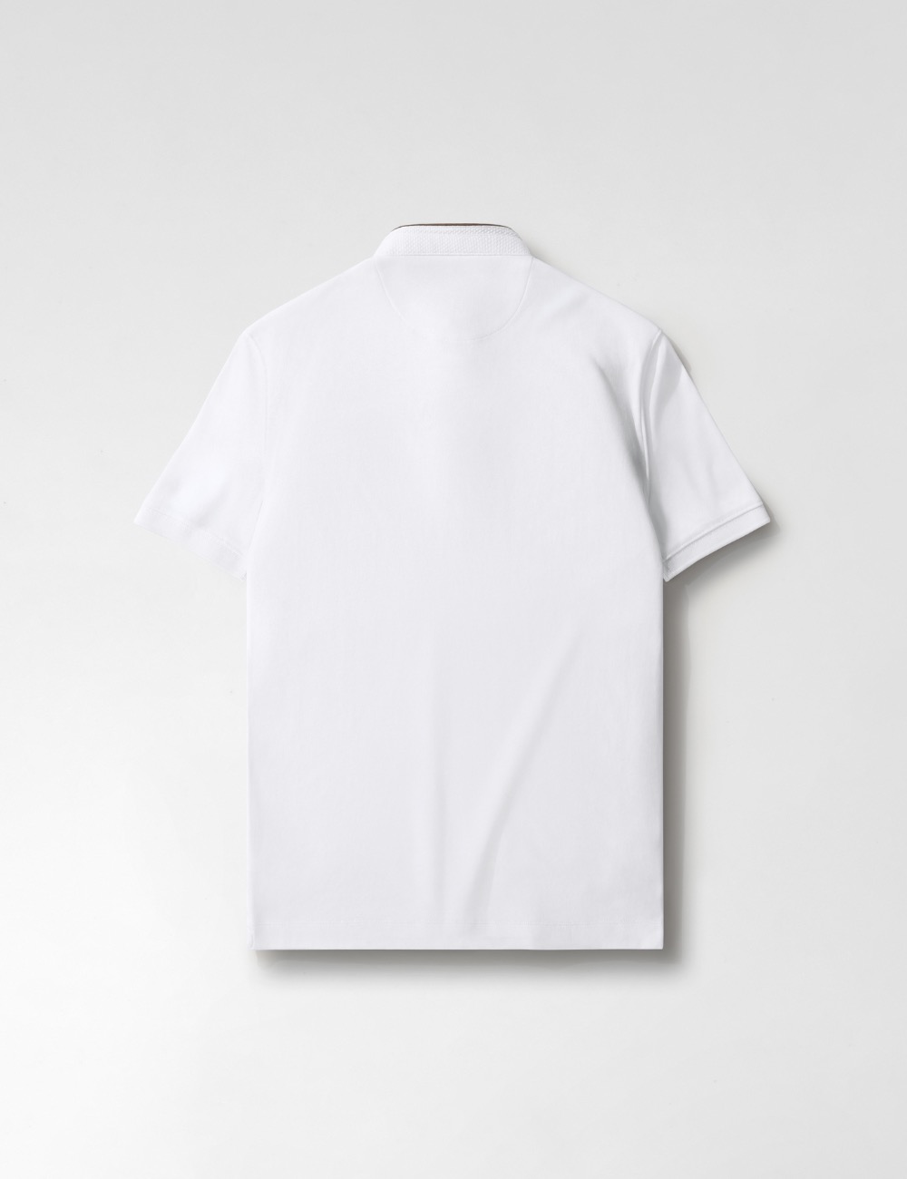 Arkline Tender Stand Collar Polo Shirt White
