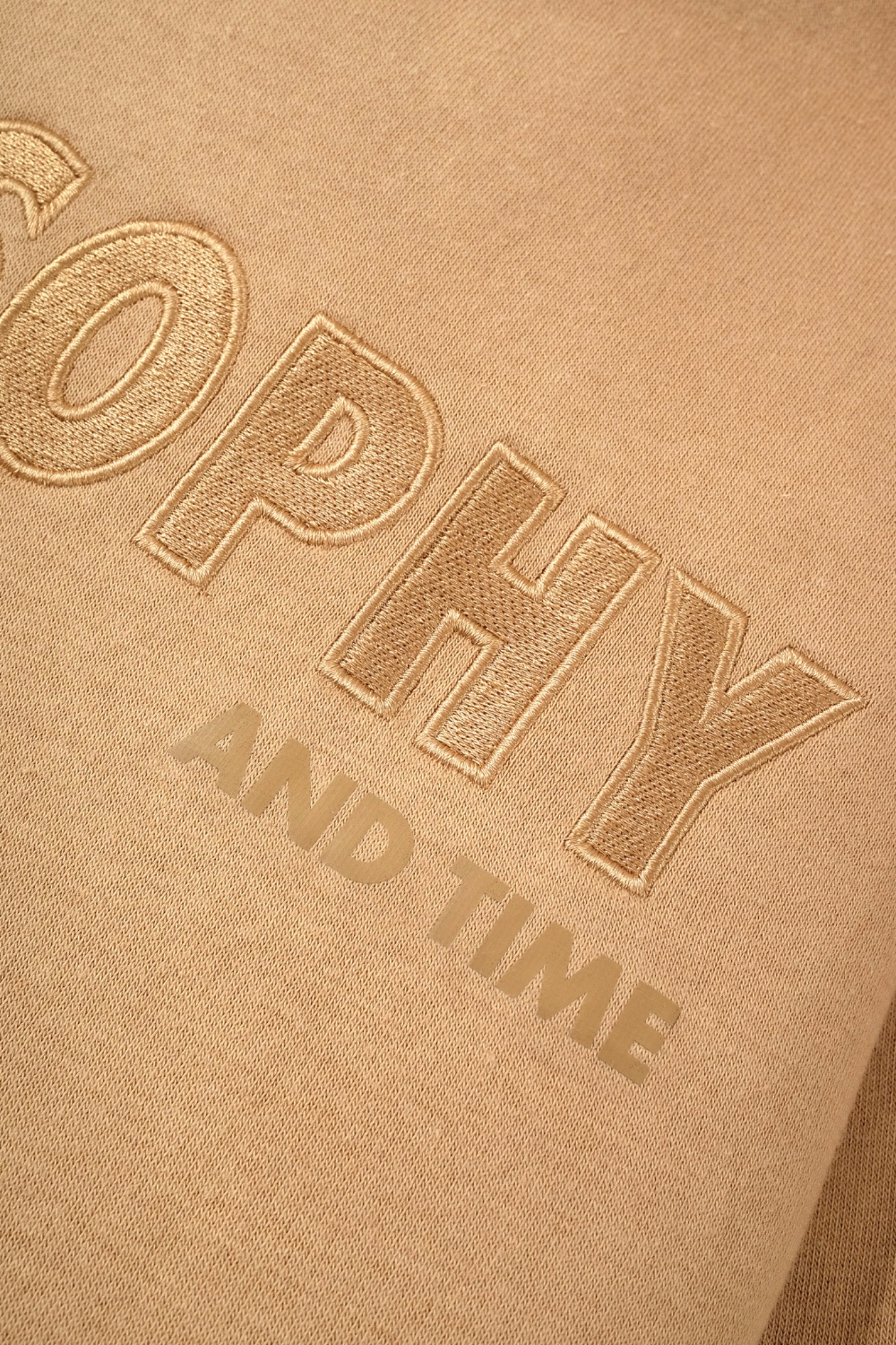 Arkline Phylosophy Pullover Hoodie Beige