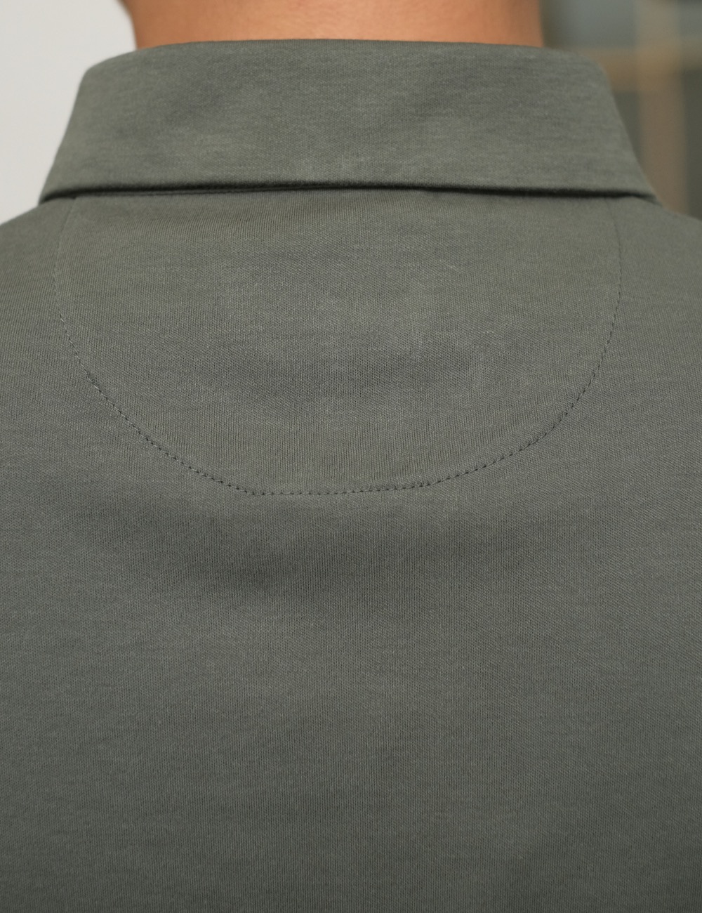 Arkline Humane Button Down Collar Polo Shirt Sage Green