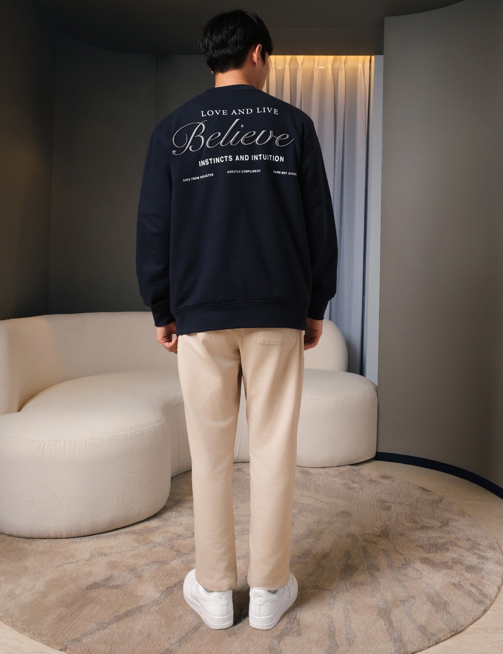 Arkline Believe Sweatshirt Midnight Navy